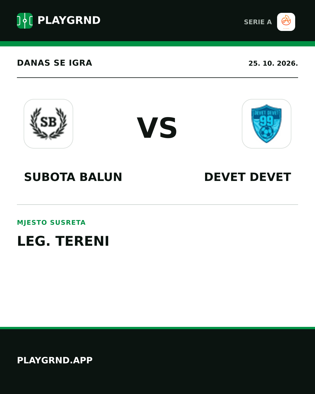 Instagram slika: Subota Balun vs Devet Devet