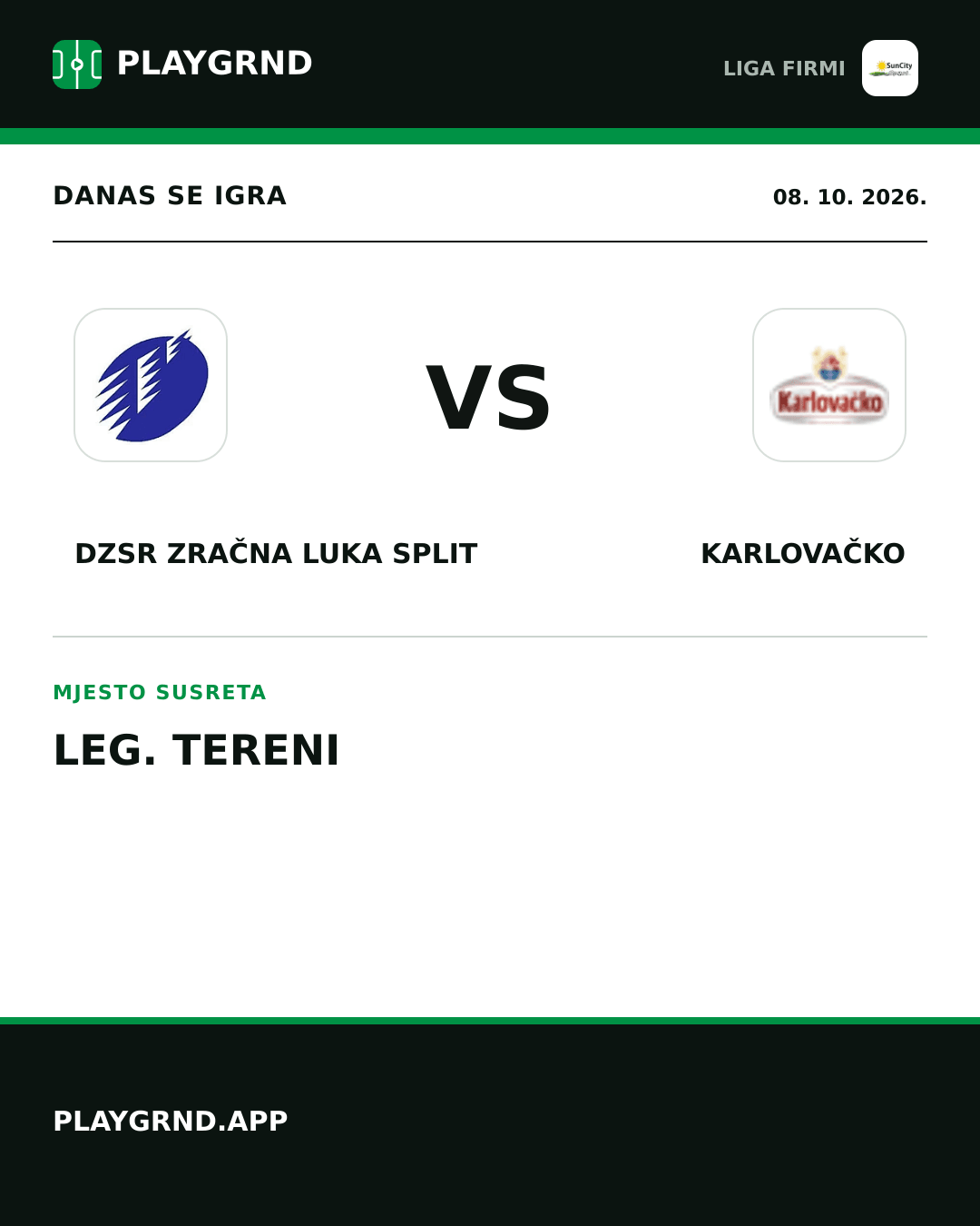 Instagram slika: DZSR Zračna Luka Split vs Karlovačko
