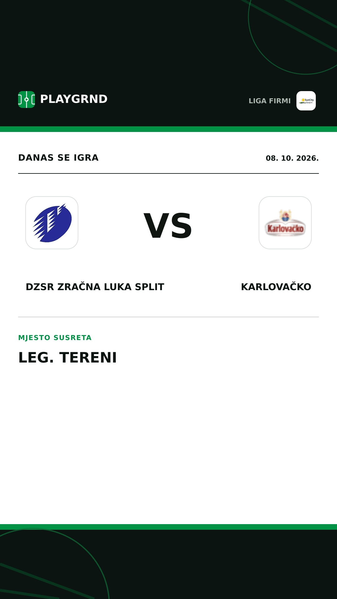 Instagram slika: DZSR Zračna Luka Split vs Karlovačko