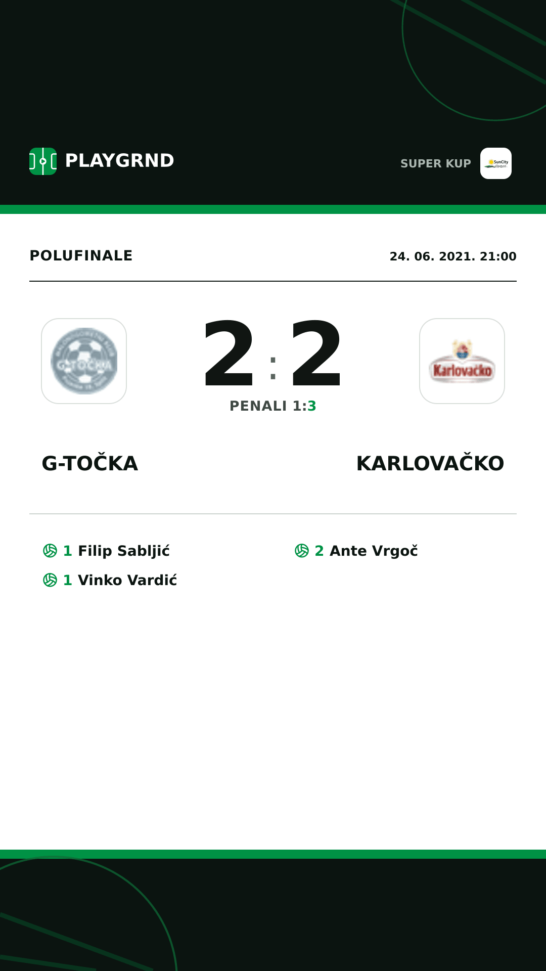 Instagram slika: G-Točka 2:2 Karlovačko