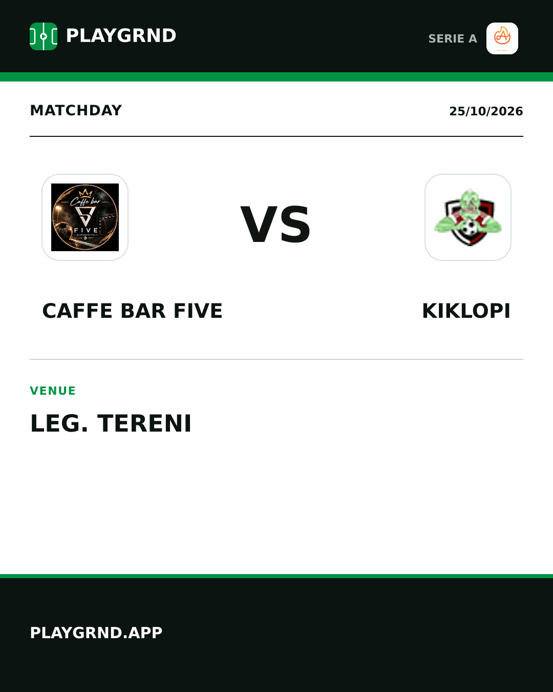 Instagram artwork: Caffe Bar Five vs Kiklopi