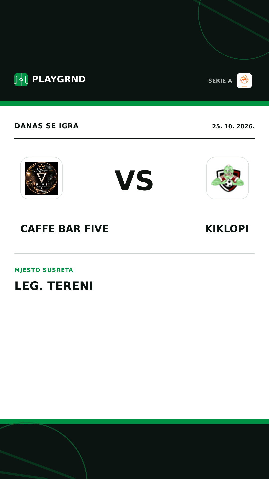 Instagram slika: Caffe Bar Five vs Kiklopi