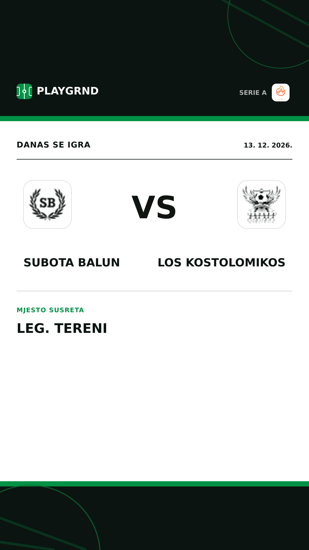 Instagram slika: Subota Balun vs Los Kostolomikos