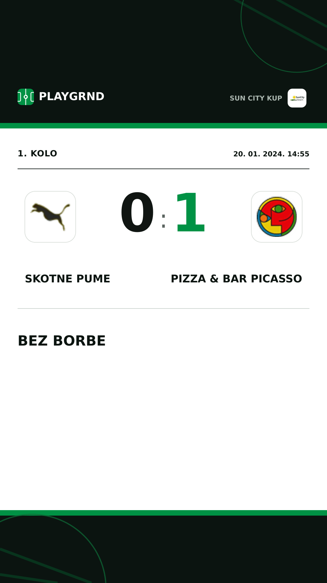 Instagram slika: Skotne Pume 0:1 Pizza & Bar Picasso