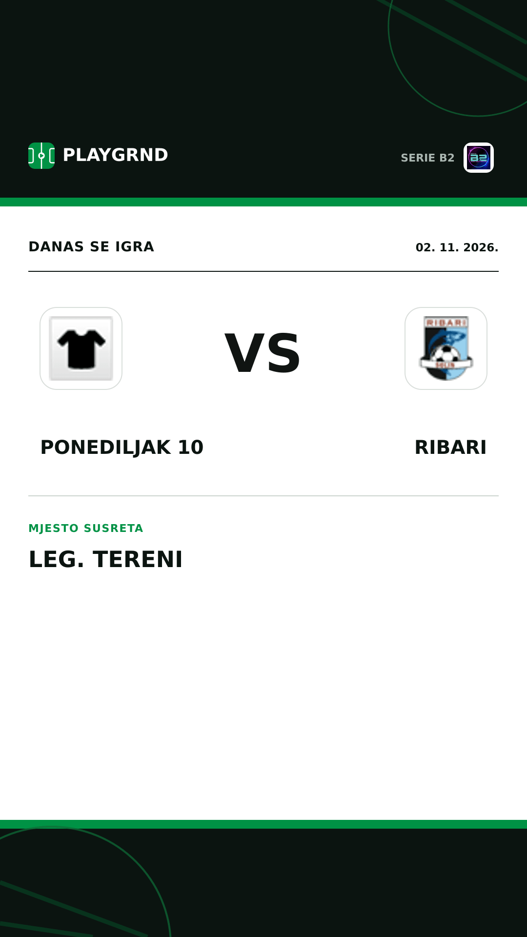 Instagram slika: Ponediljak 10 vs Ribari
