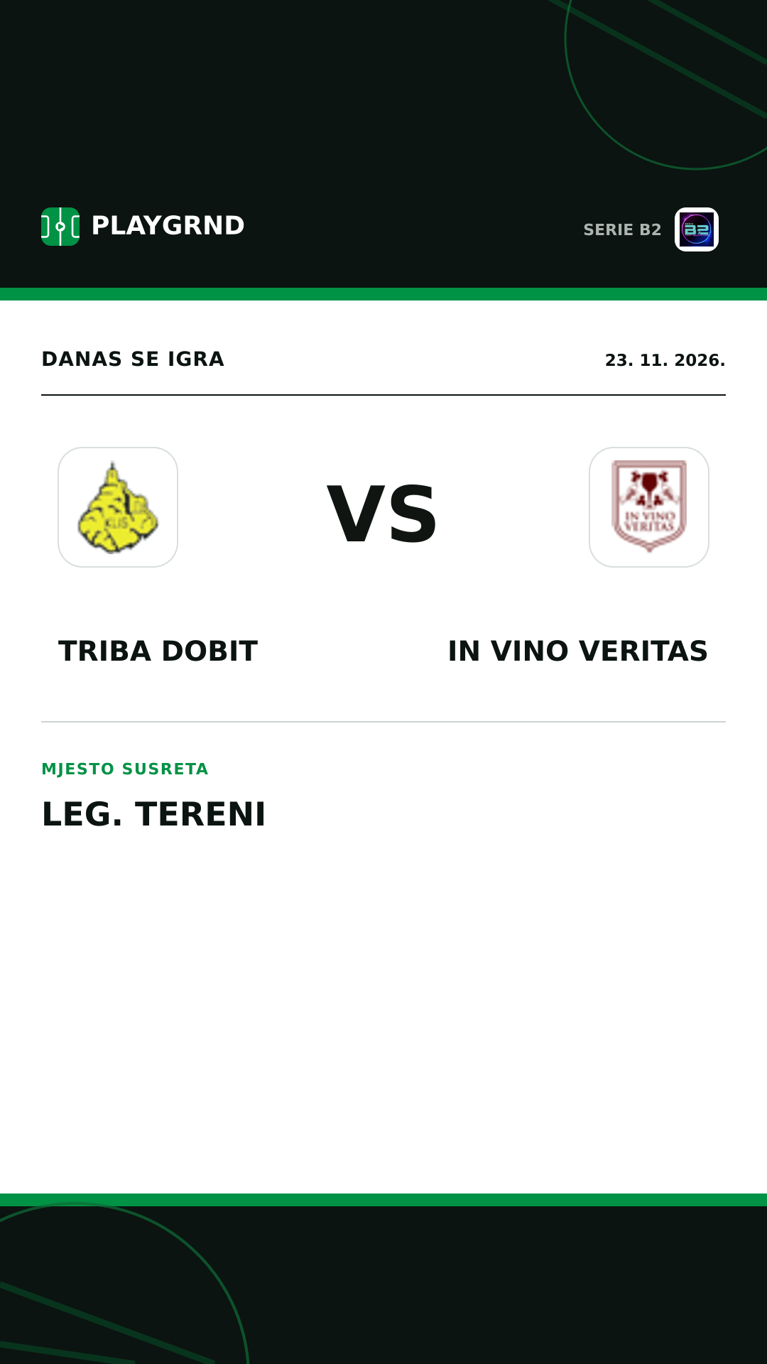 Instagram slika: Triba Dobit vs IN Vino Veritas