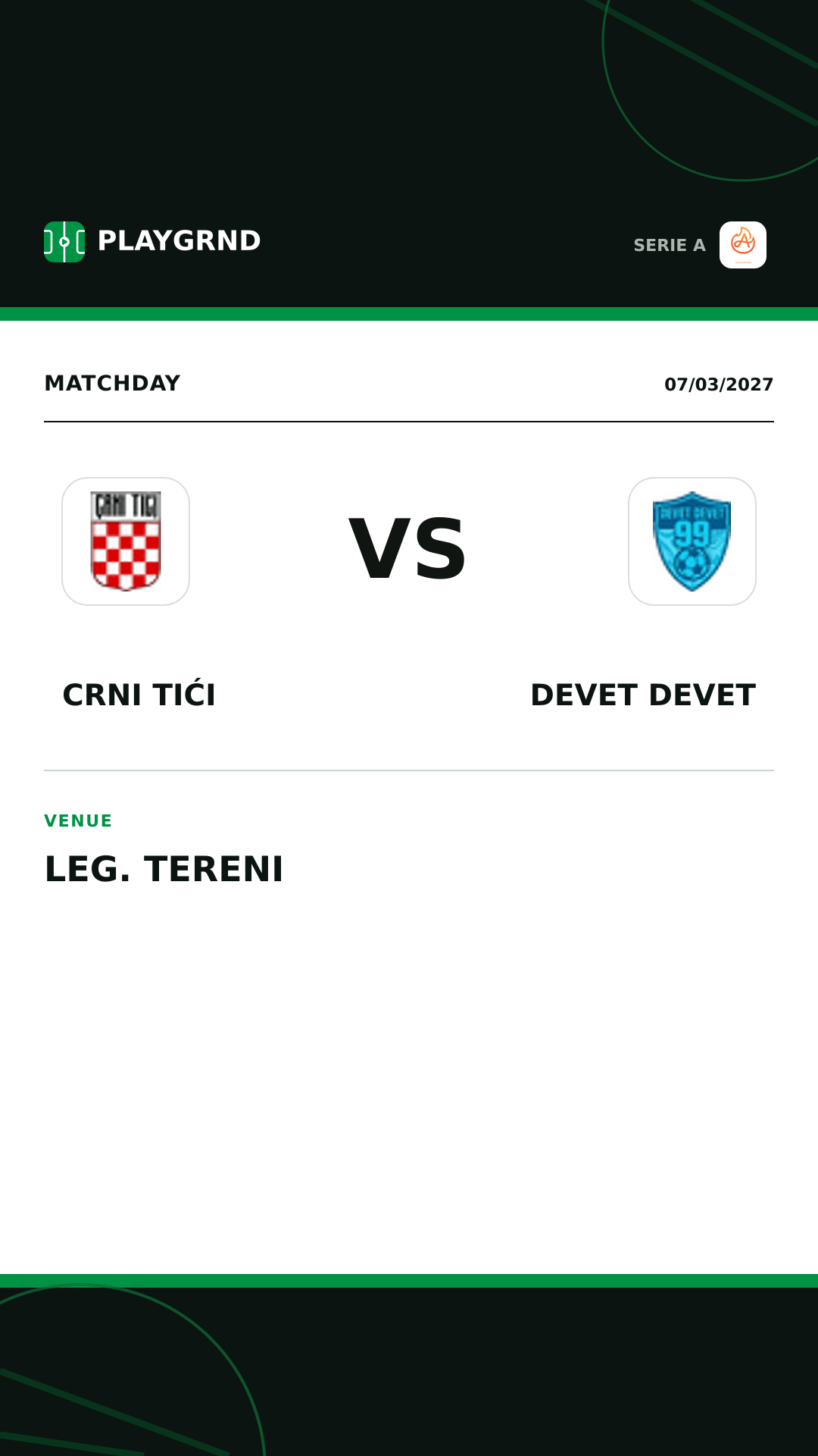 Instagram artwork: Crni Tići vs Devet Devet
