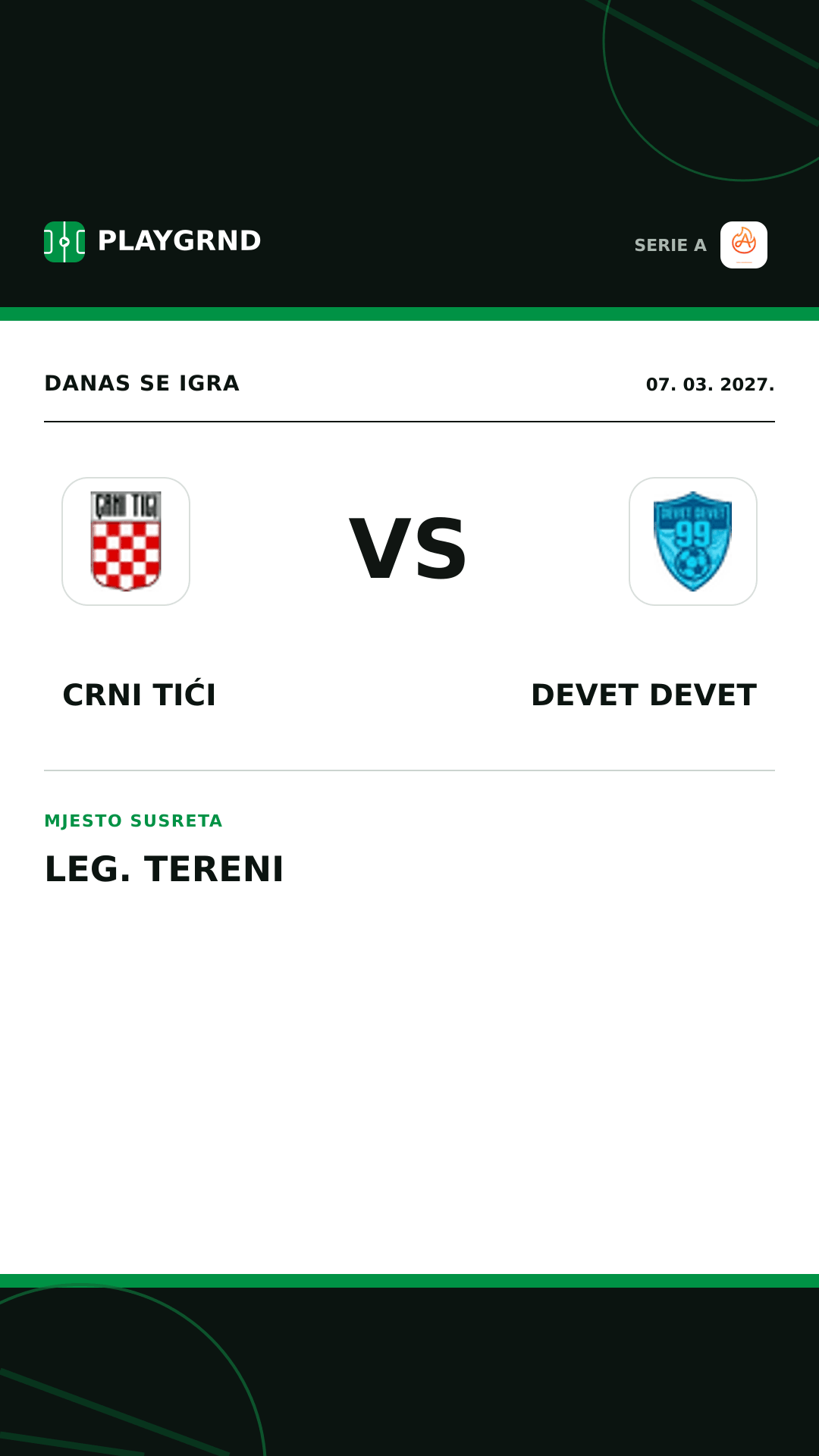 Instagram slika: Crni Tići vs Devet Devet