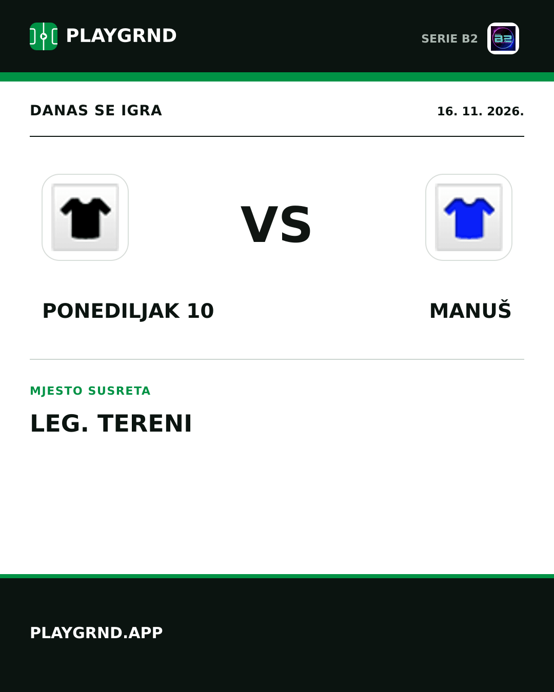 Instagram slika: Ponediljak 10 vs Manuš