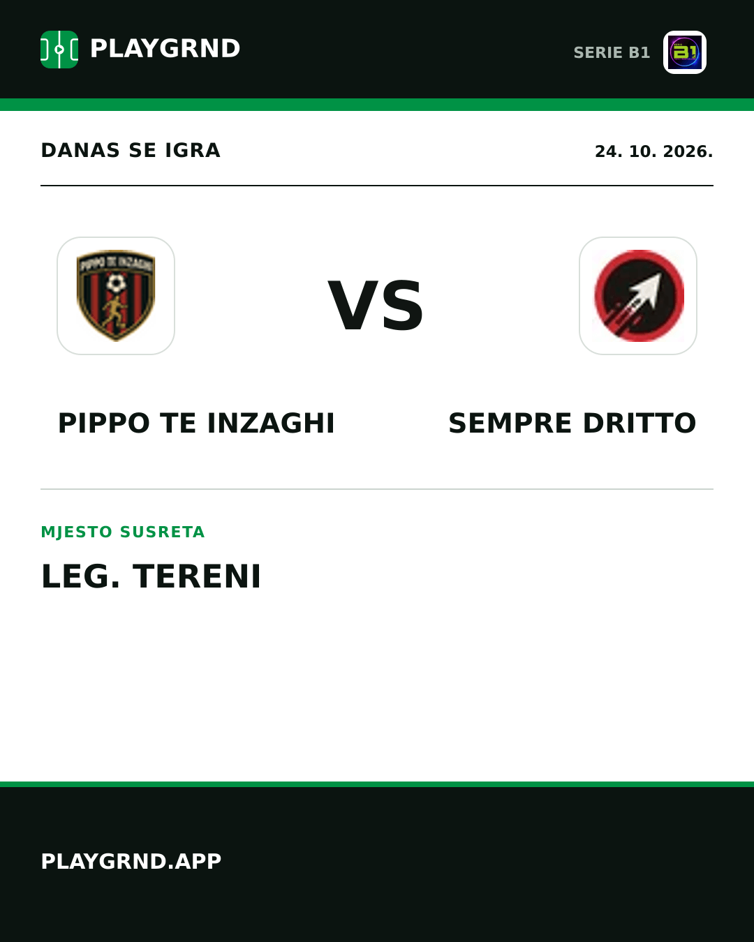 Instagram slika: Pippo TE Inzaghi vs Sempre Dritto