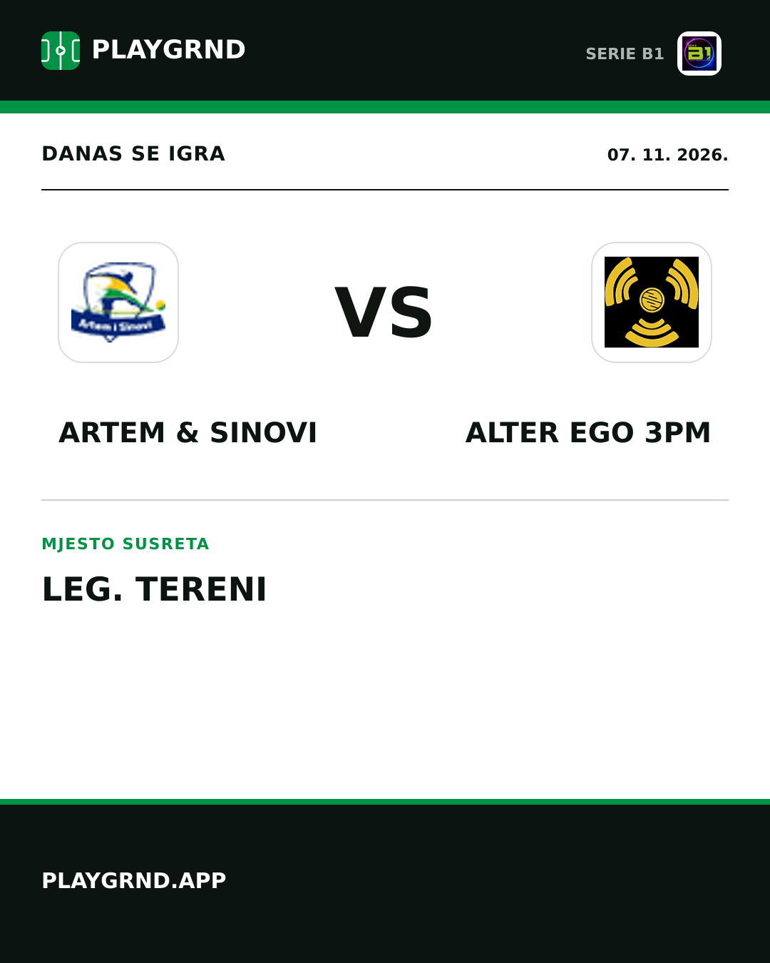 Instagram slika: Artem & Sinovi vs Alter Ego 3PM