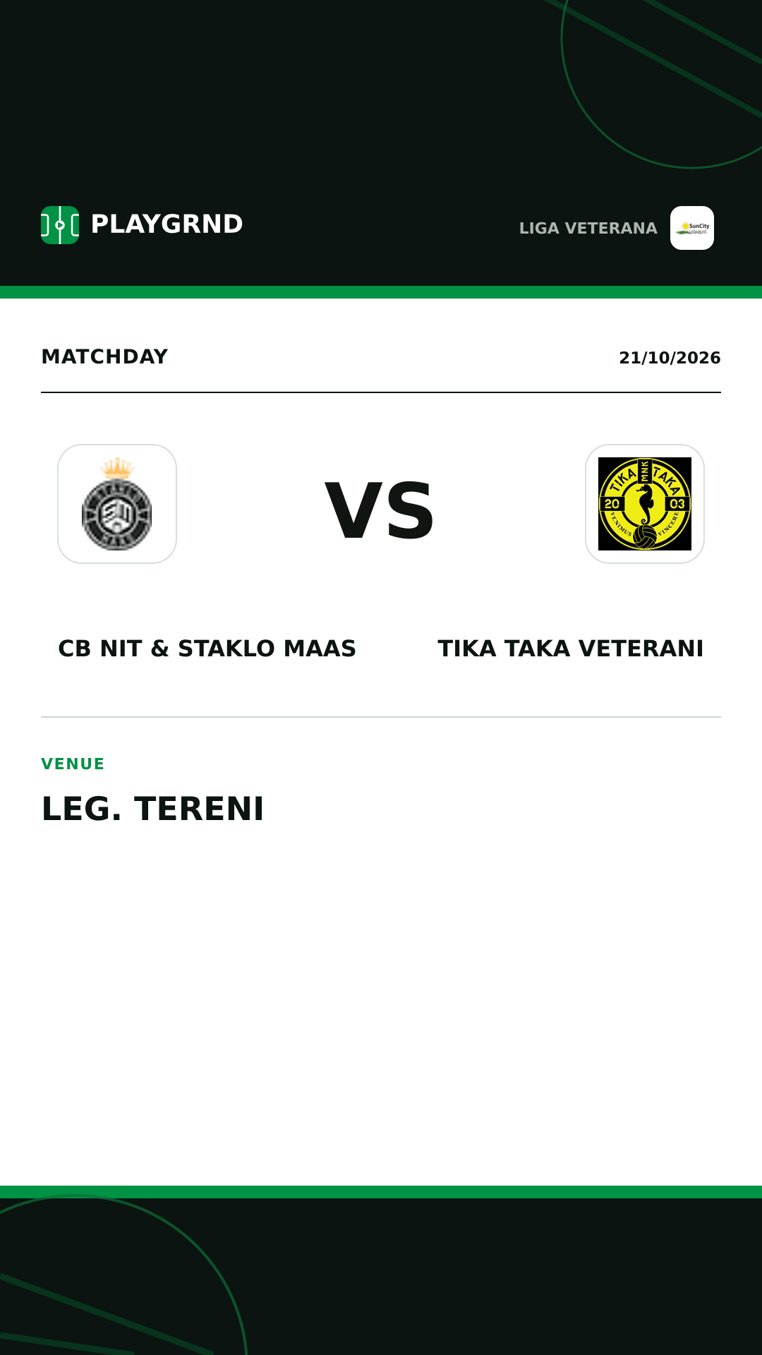 Instagram artwork: CB Nit & Staklo Maas vs Tika Taka Veterani