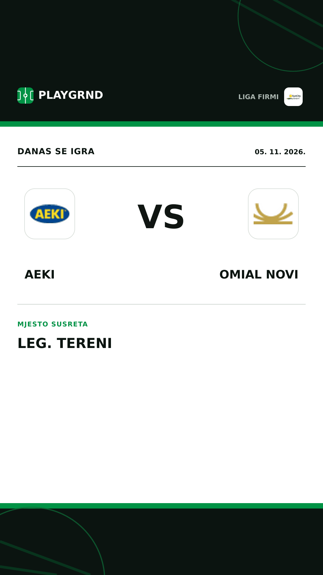 Instagram slika: AEKI vs Omial Novi