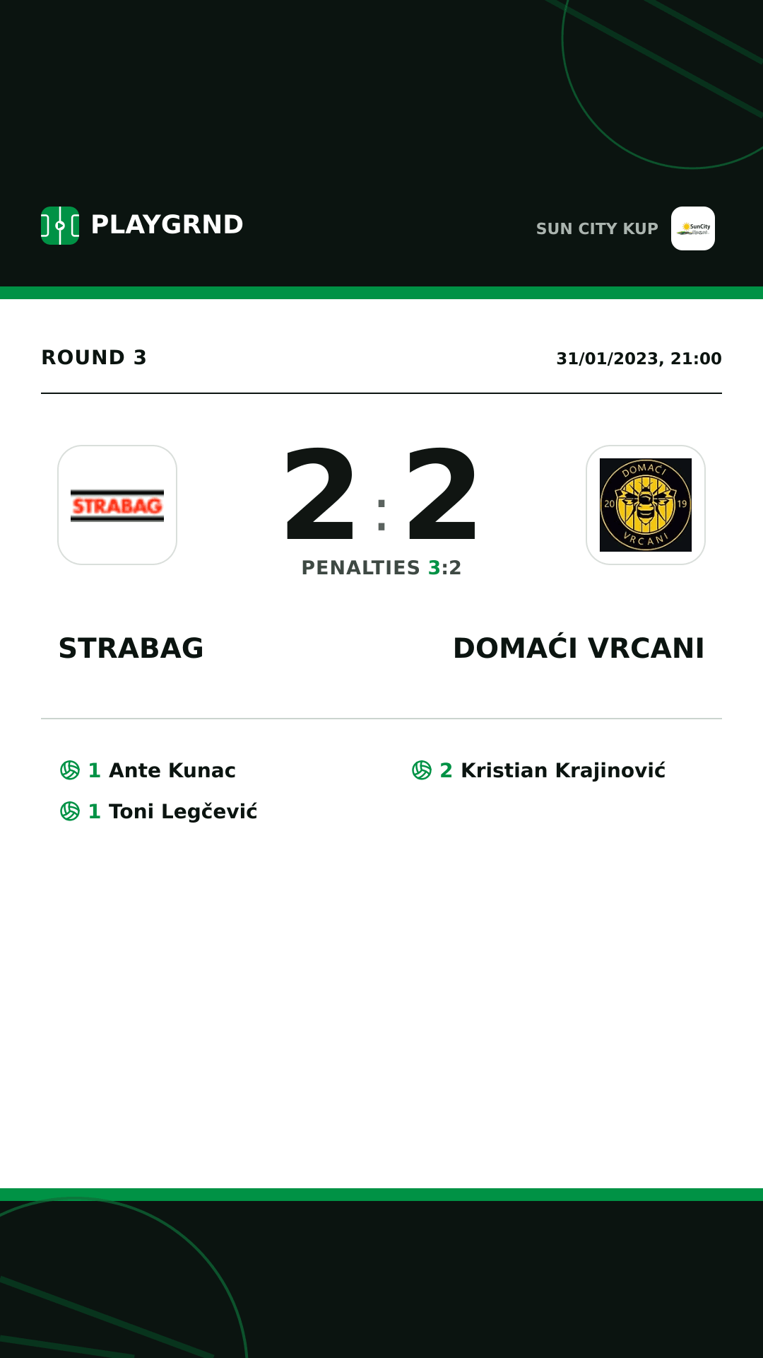 Instagram artwork: Strabag 2:2 Domaći Vrcani