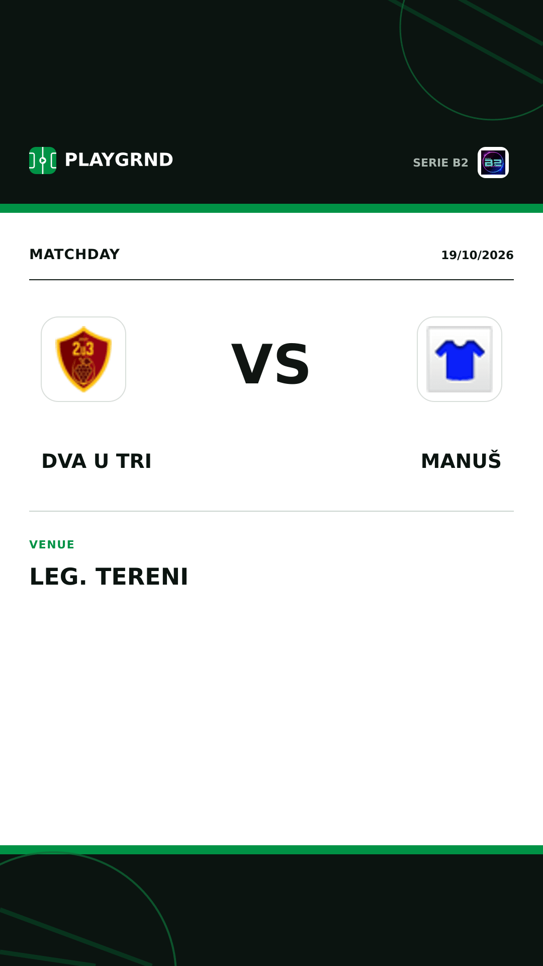Instagram artwork: Dva U Tri vs Manuš