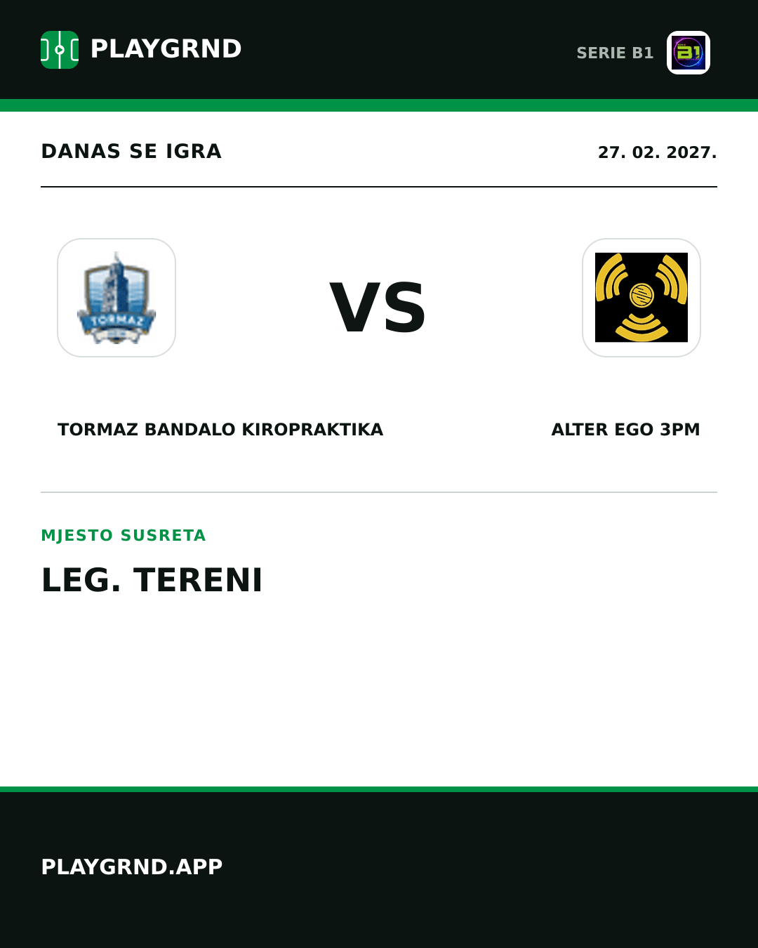 Instagram slika: Tormaz Bandalo Kiropraktika vs Alter Ego 3PM