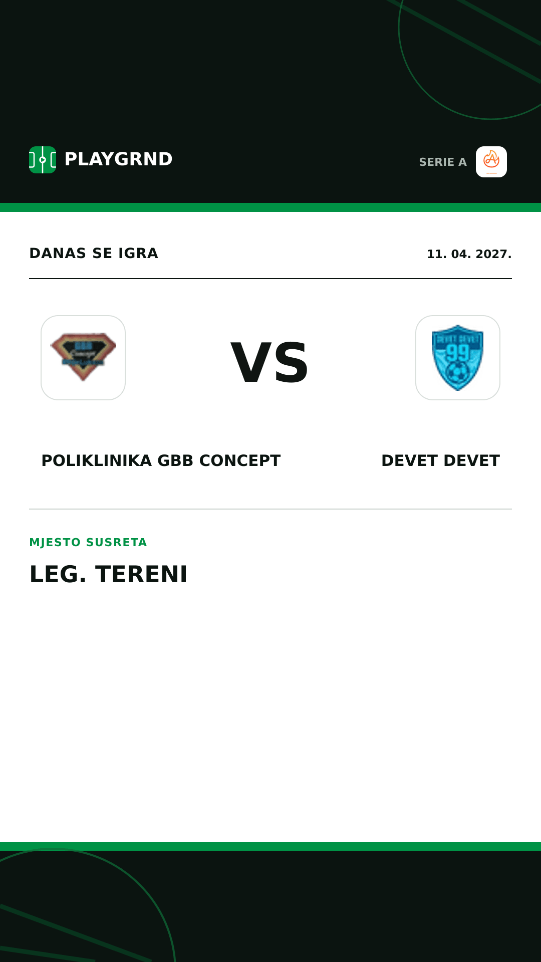 Instagram slika: Poliklinika Gbb Concept vs Devet Devet