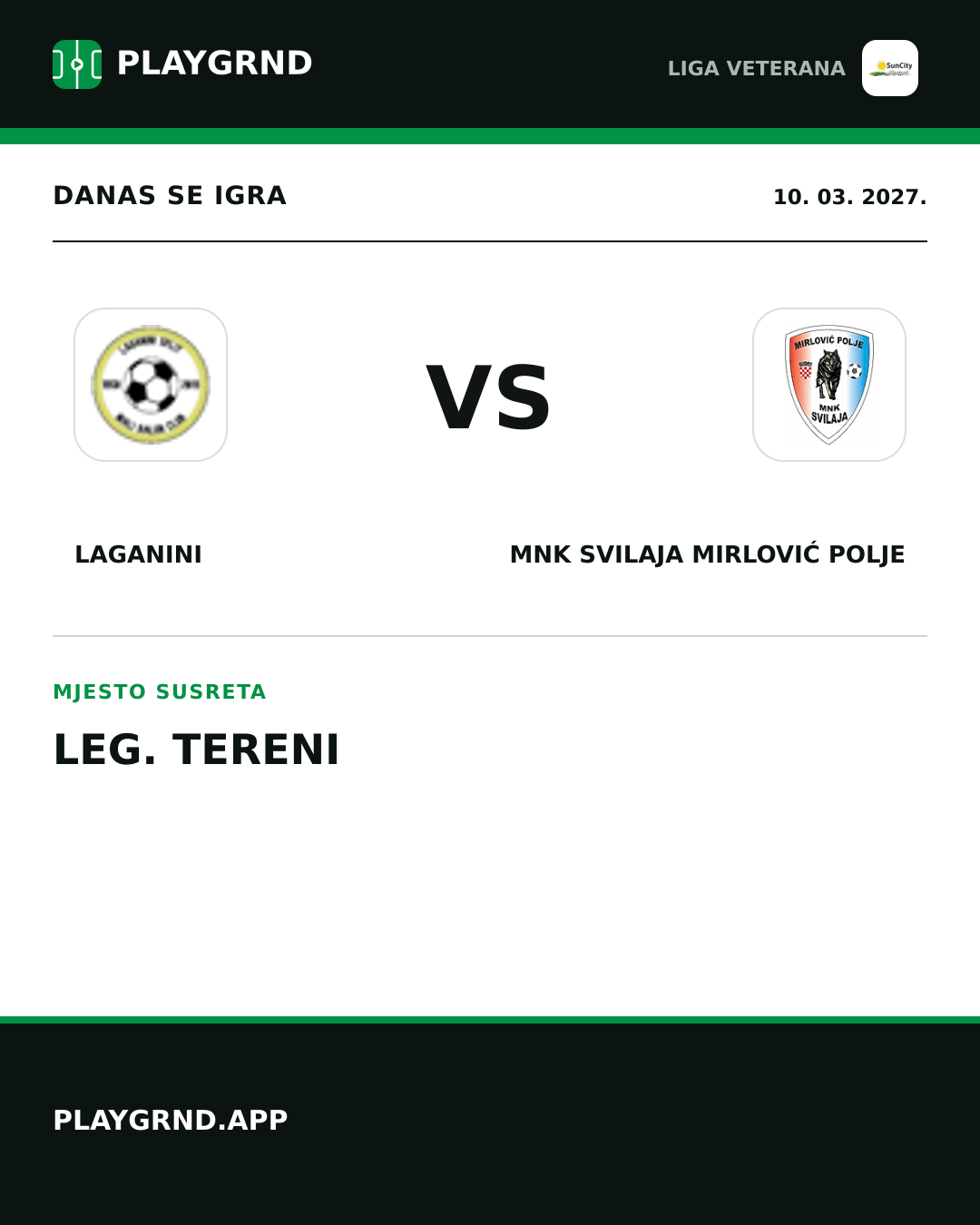 Instagram slika: Laganini vs MNK Svilaja Mirlović Polje