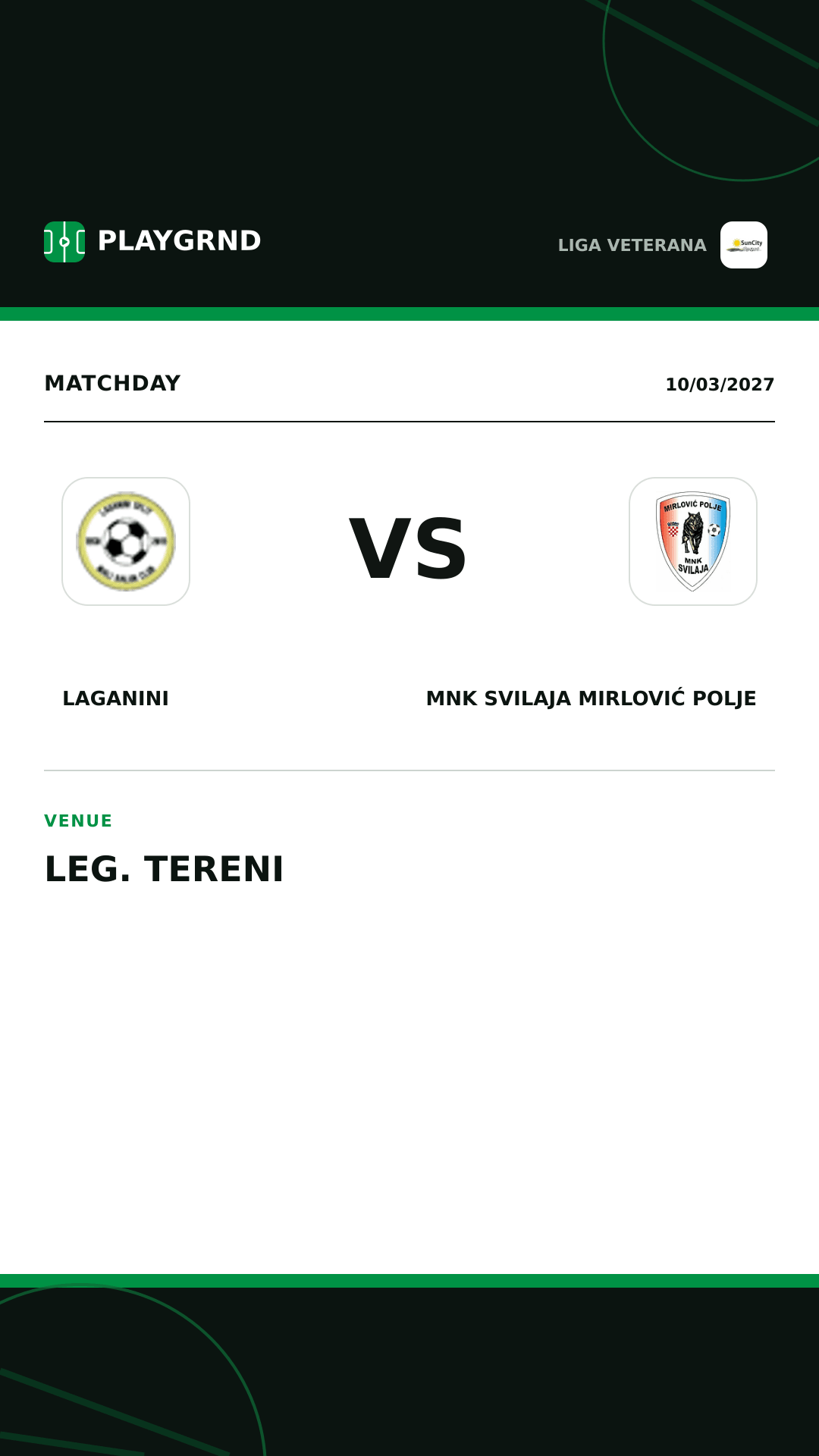 Instagram artwork: Laganini vs MNK Svilaja Mirlović Polje