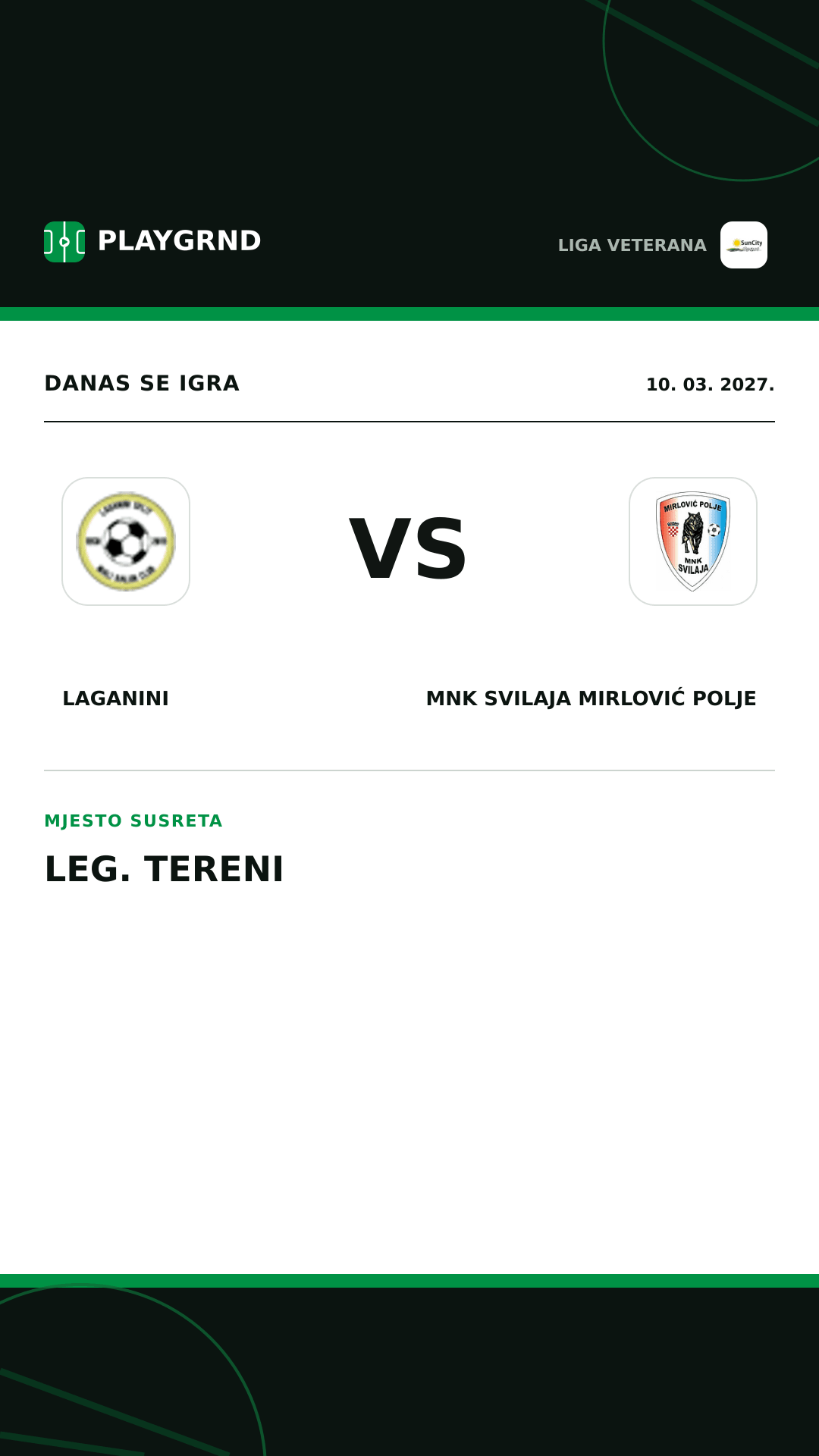 Instagram slika: Laganini vs MNK Svilaja Mirlović Polje
