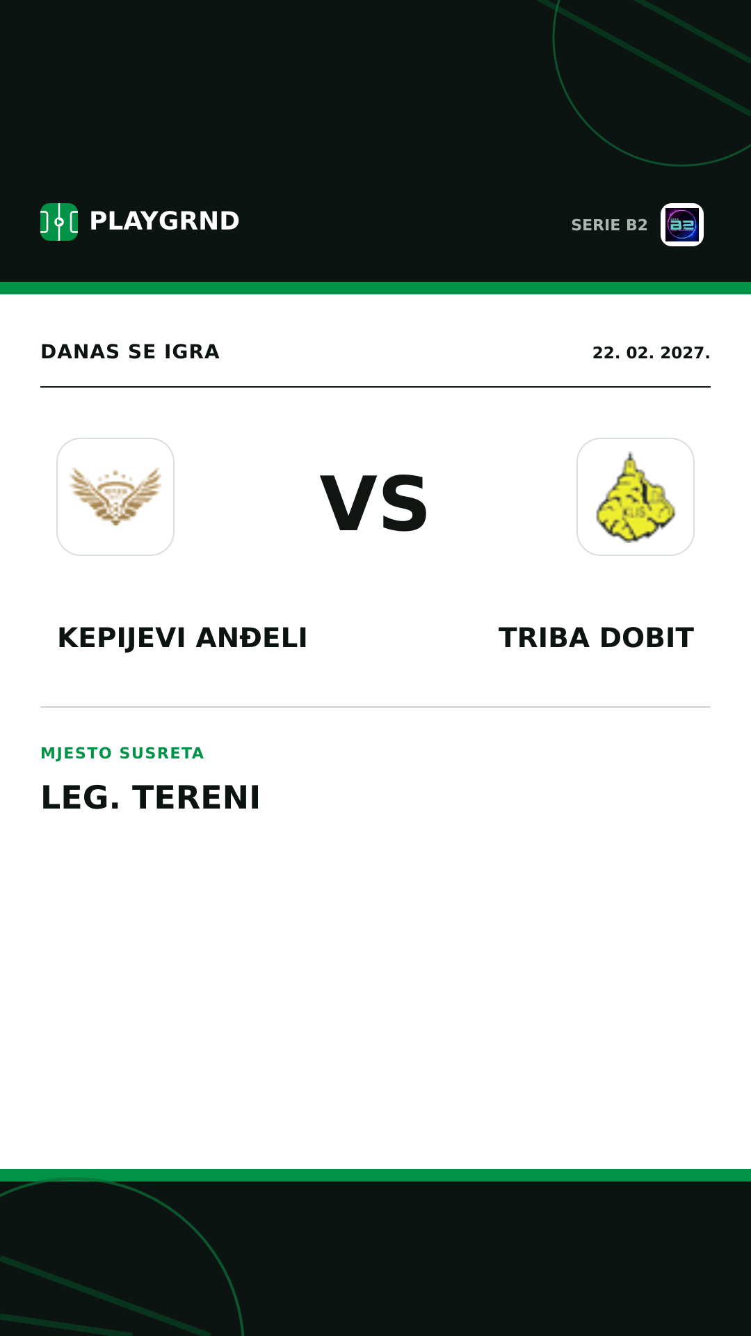 Instagram slika: Kepijevi Anđeli vs Triba Dobit
