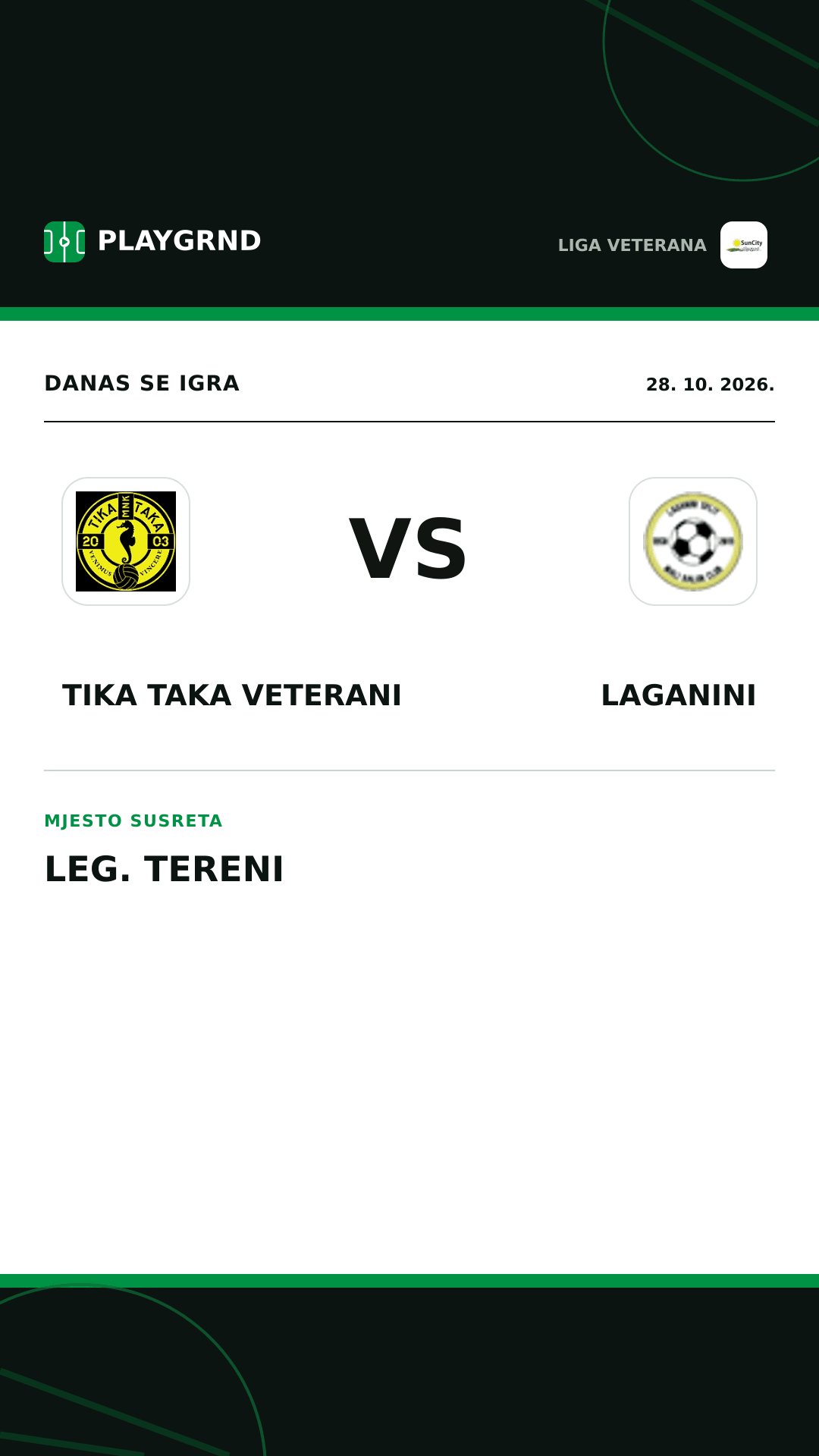 Instagram slika: Tika Taka Veterani vs Laganini