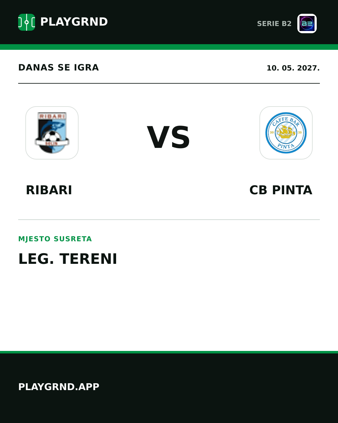 Instagram slika: Ribari vs CB Pinta