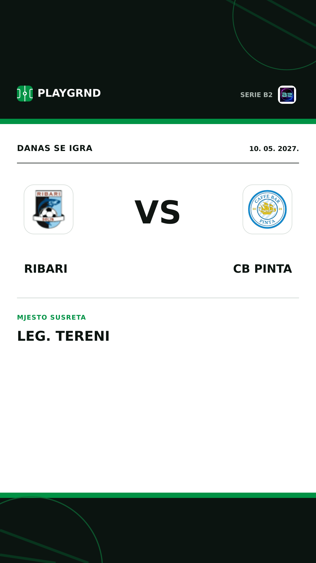 Instagram slika: Ribari vs CB Pinta