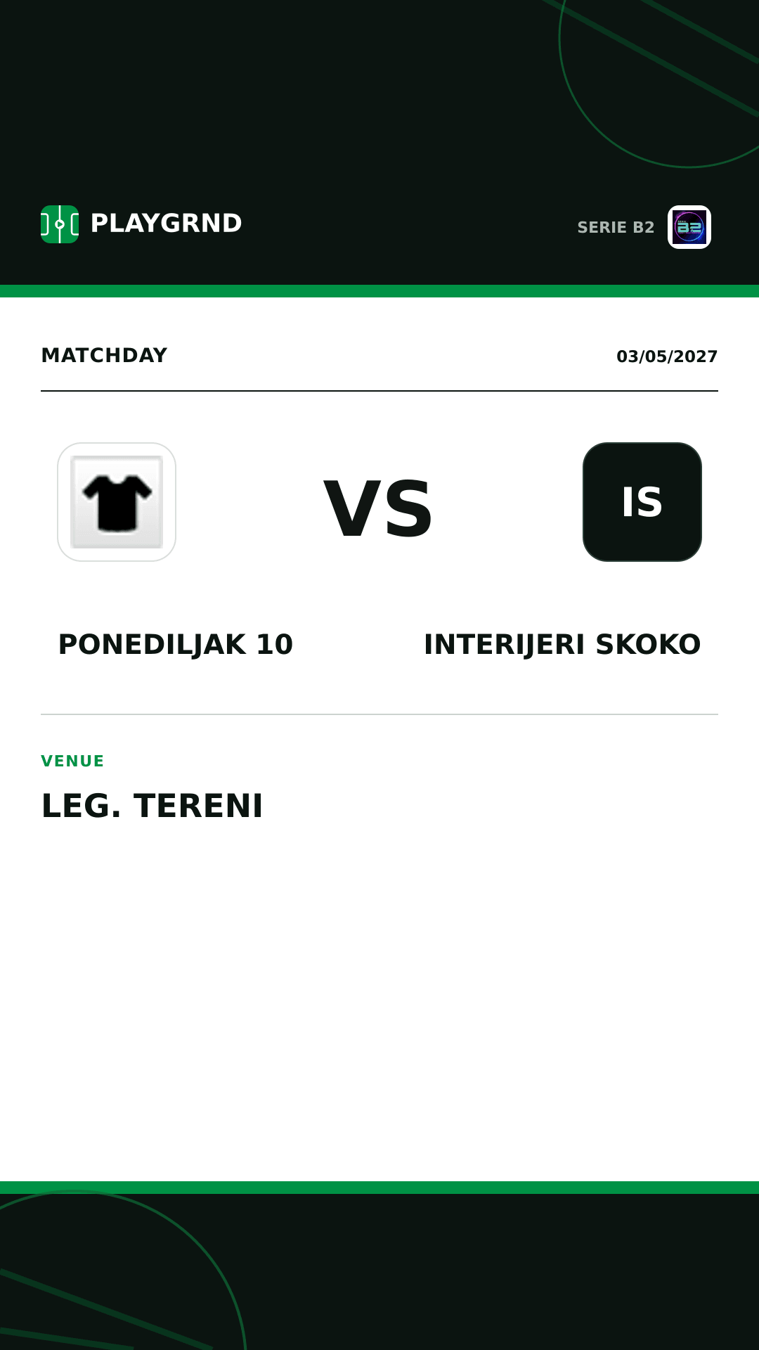 Instagram artwork: Ponediljak 10 vs Interijeri Skoko