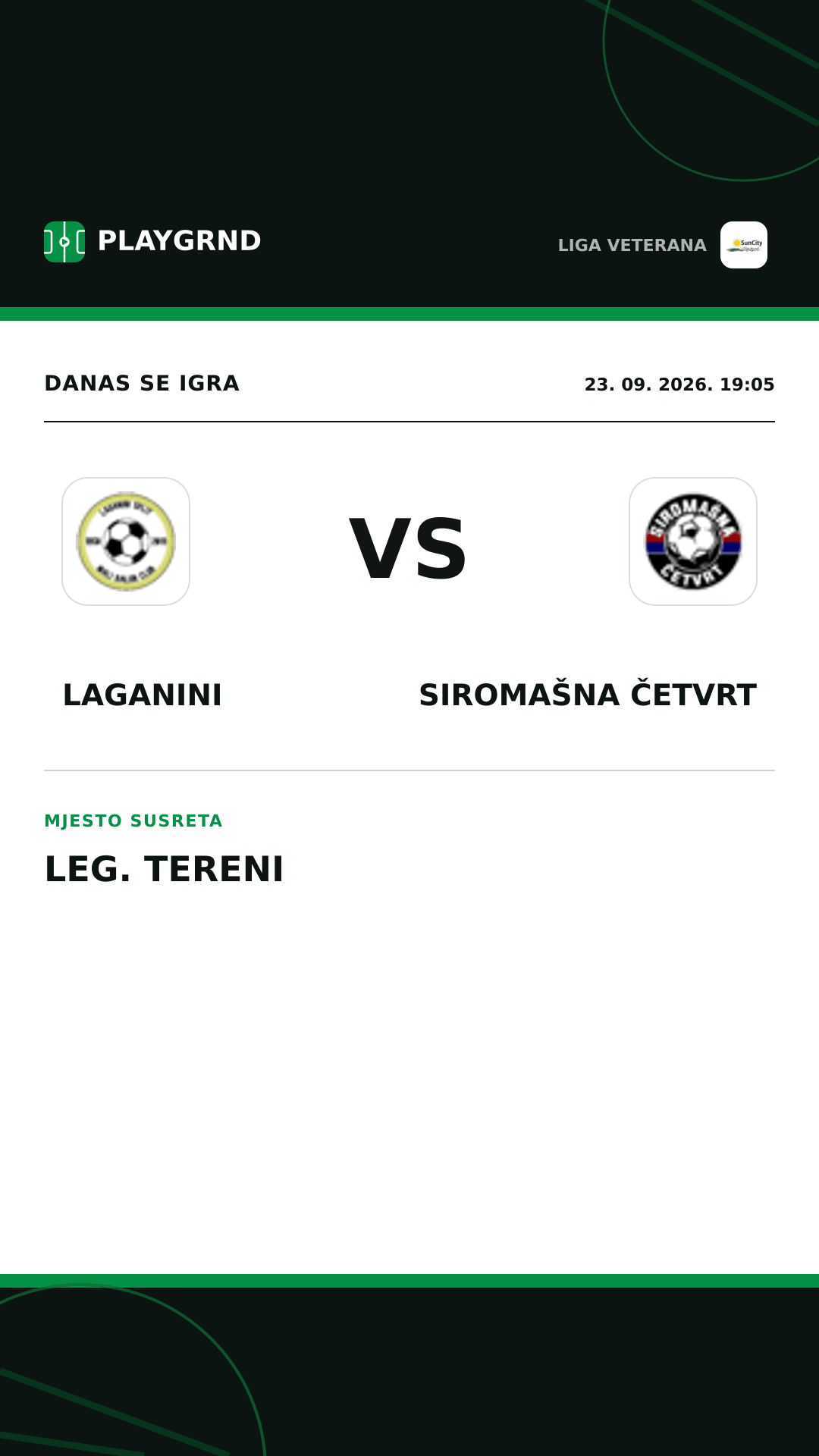 Instagram slika: Laganini vs Siromašna Četvrt