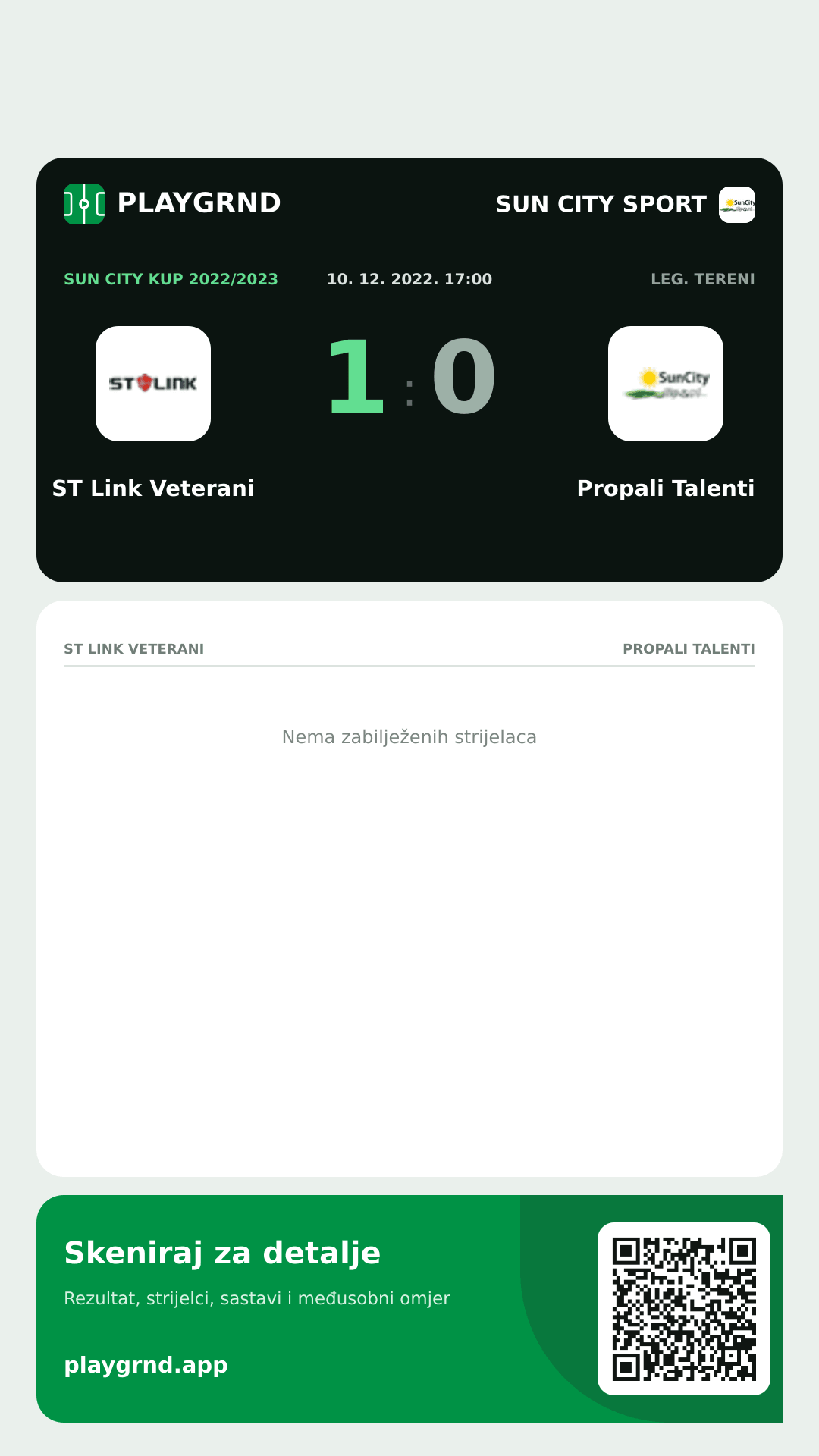 Story slika: ST Link Veterani 1:0 Propali Talenti