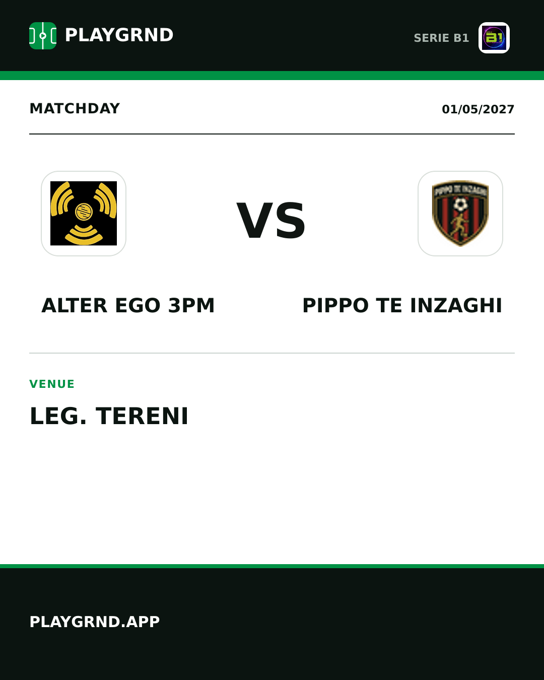 Instagram artwork: Alter Ego 3PM vs Pippo TE Inzaghi