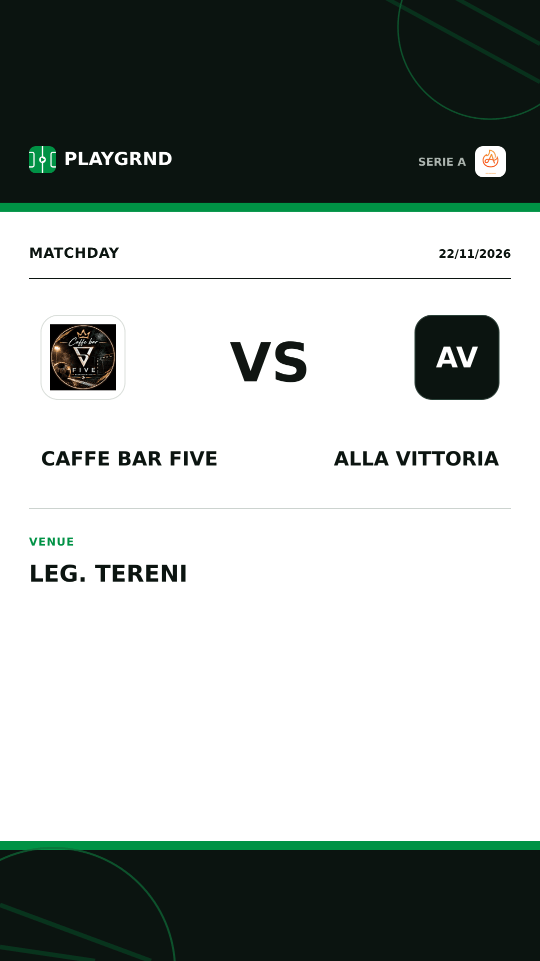 Instagram artwork: Caffe Bar Five vs Alla Vittoria