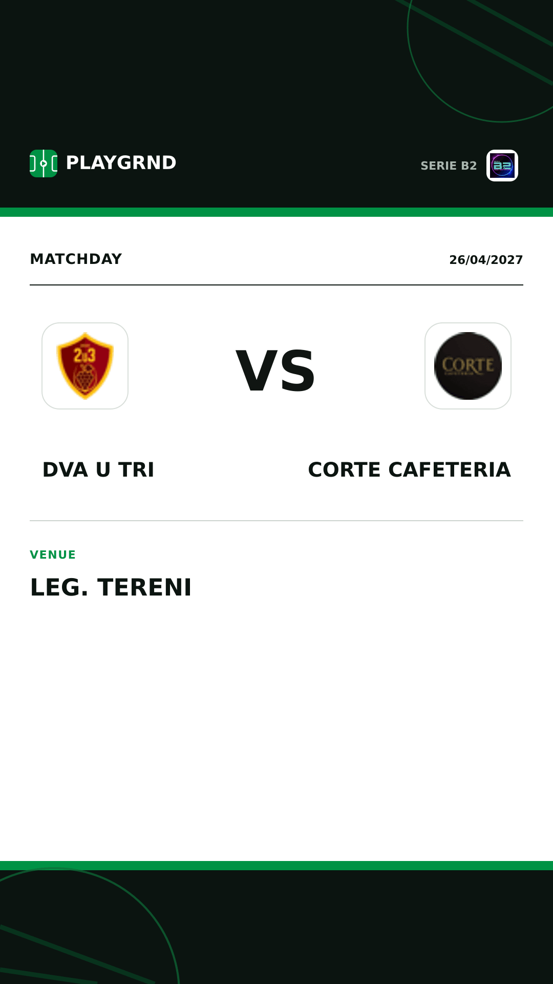 Instagram artwork: Dva U Tri vs Corte Cafeteria