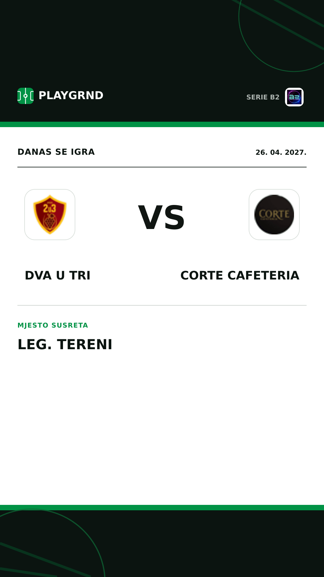 Instagram slika: Dva U Tri vs Corte Cafeteria