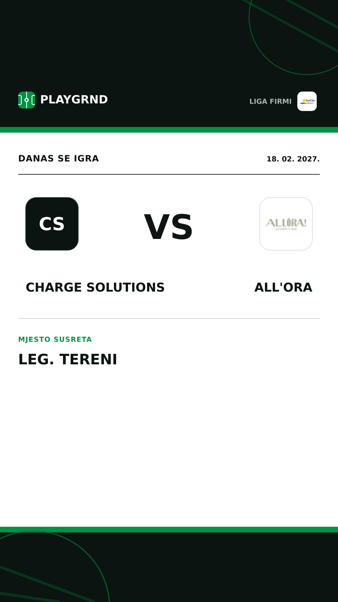 Instagram slika: Charge Solutions vs All'Ora