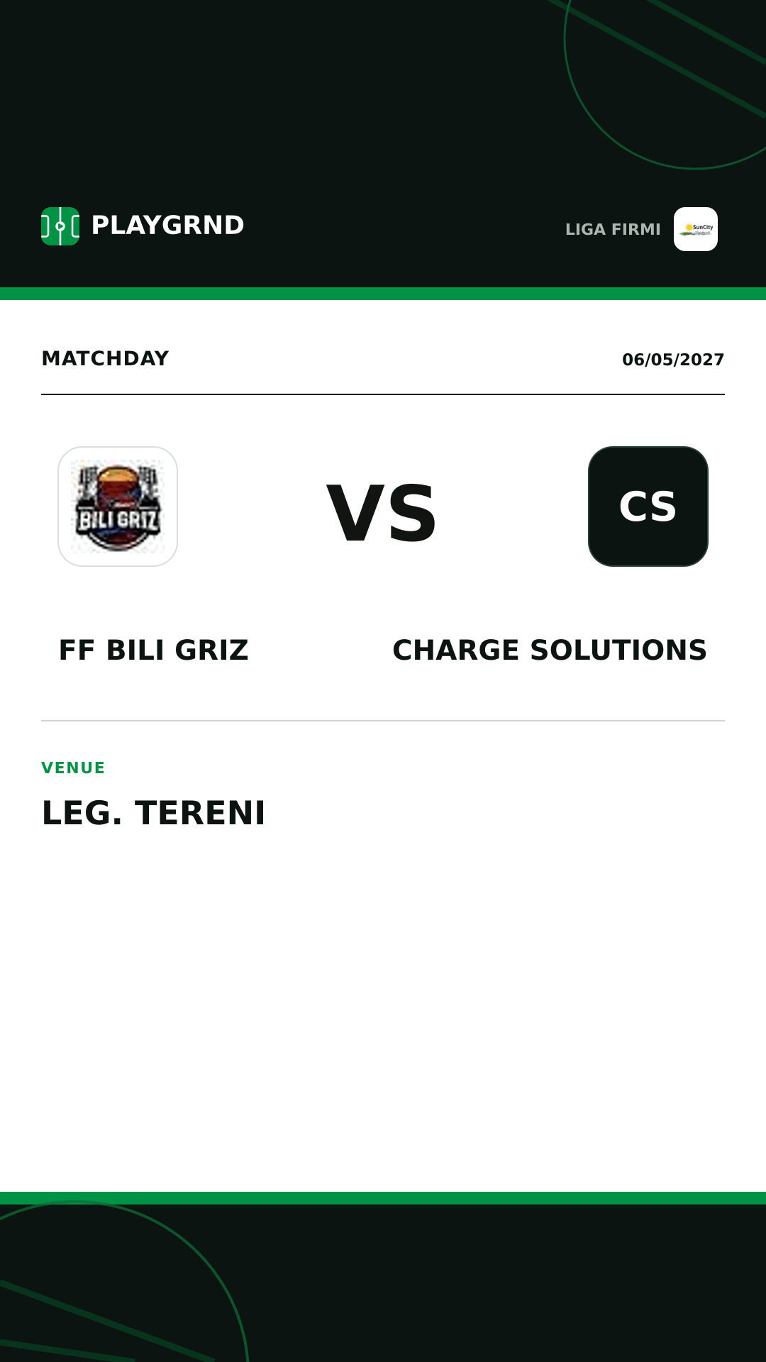 Instagram artwork: FF Bili Griz vs Charge Solutions