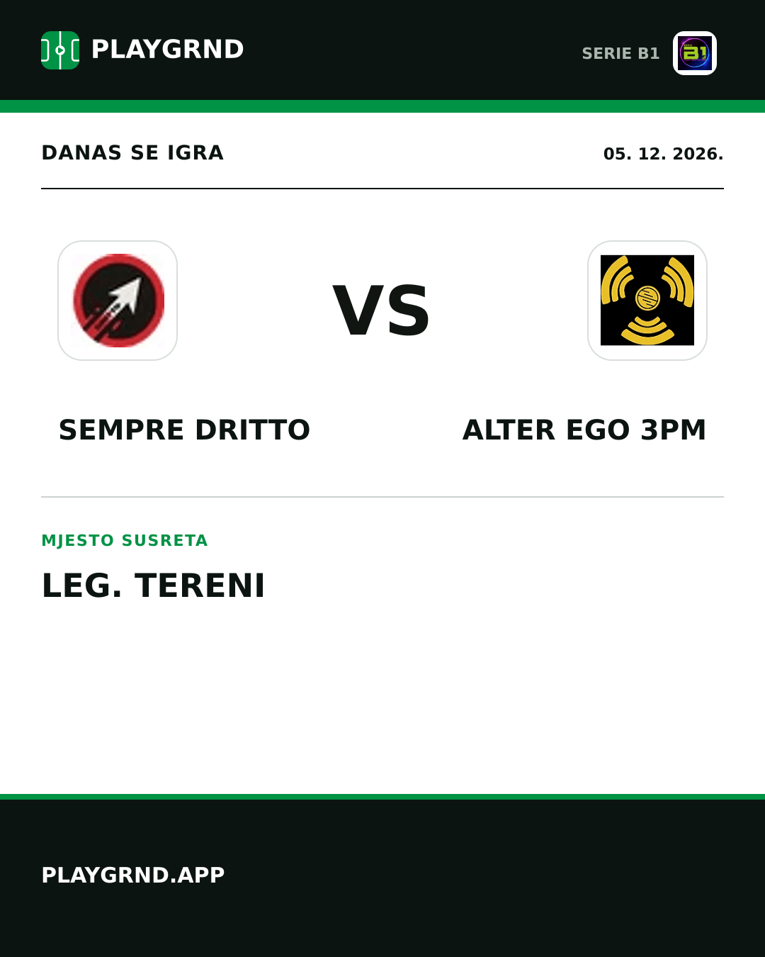 Instagram slika: Sempre Dritto vs Alter Ego 3PM