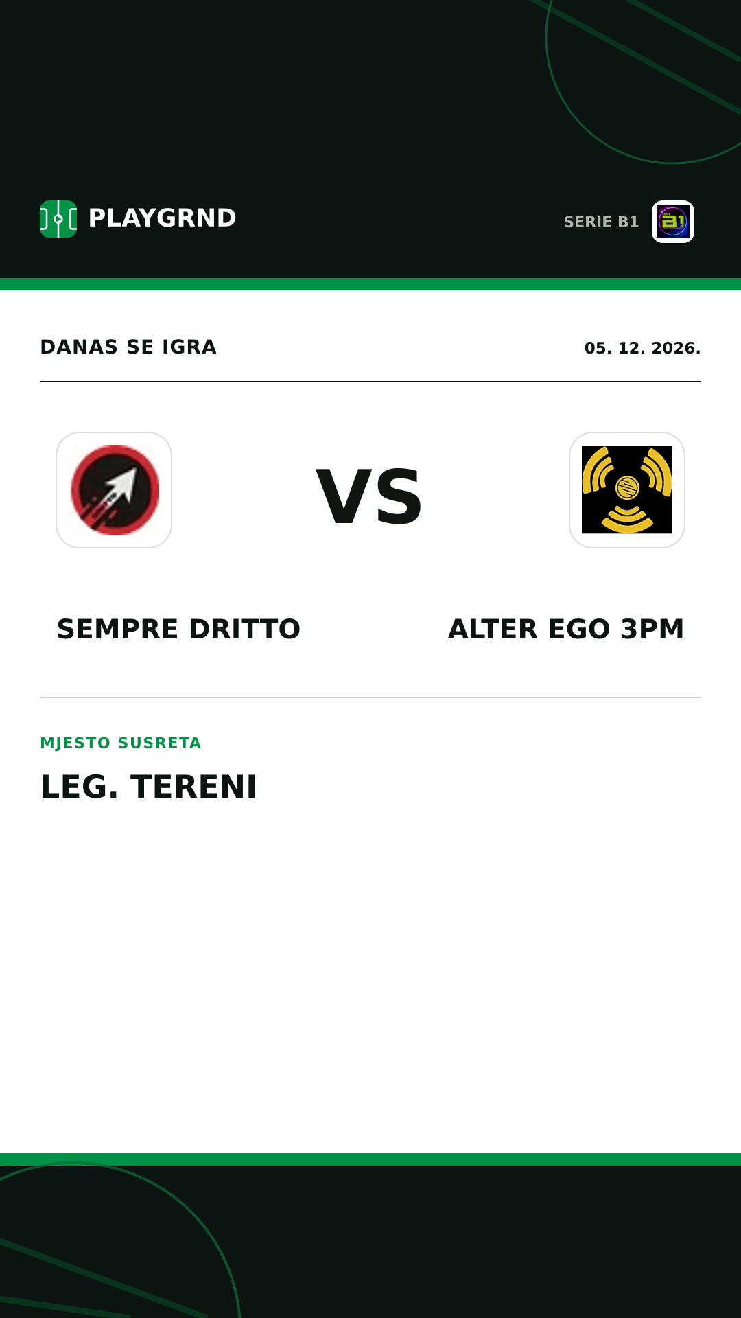 Instagram slika: Sempre Dritto vs Alter Ego 3PM