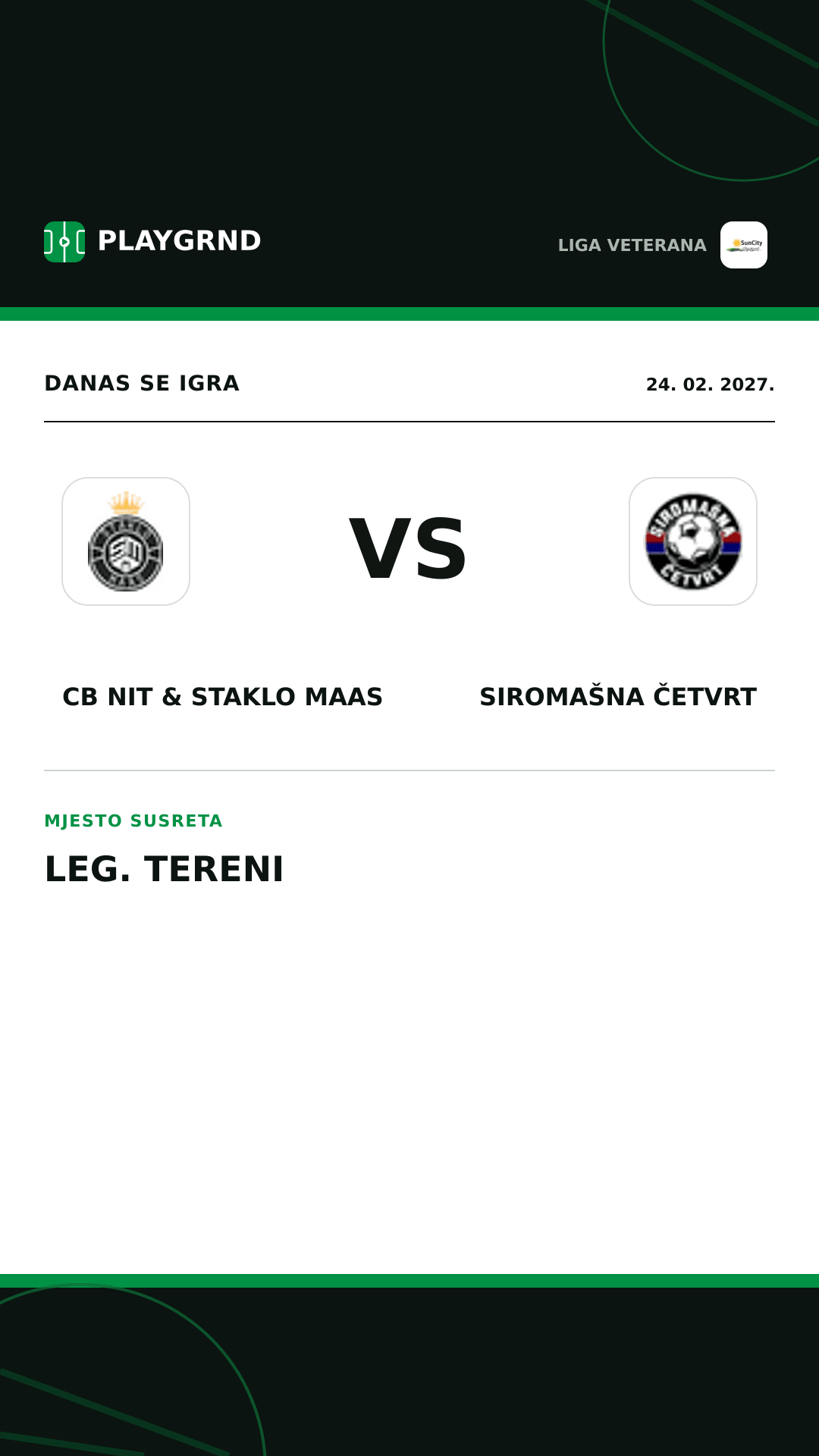 Instagram slika: CB Nit & Staklo Maas vs Siromašna Četvrt
