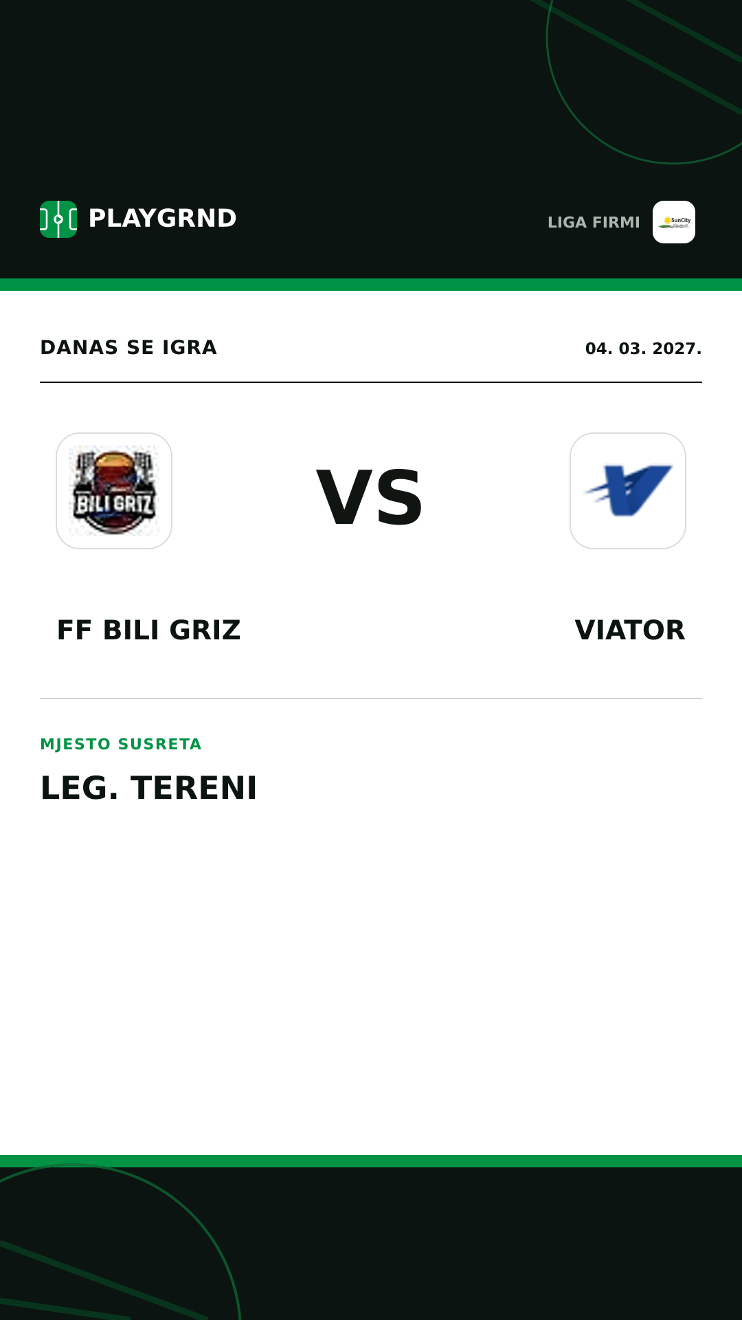 Instagram slika: FF Bili Griz vs Viator