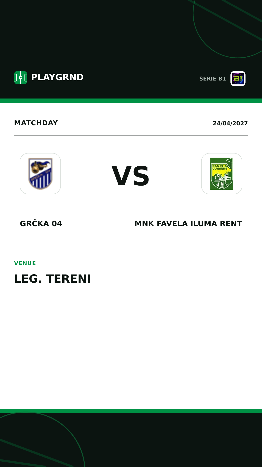 Instagram artwork: Grčka 04 vs MNK Favela Iluma Rent