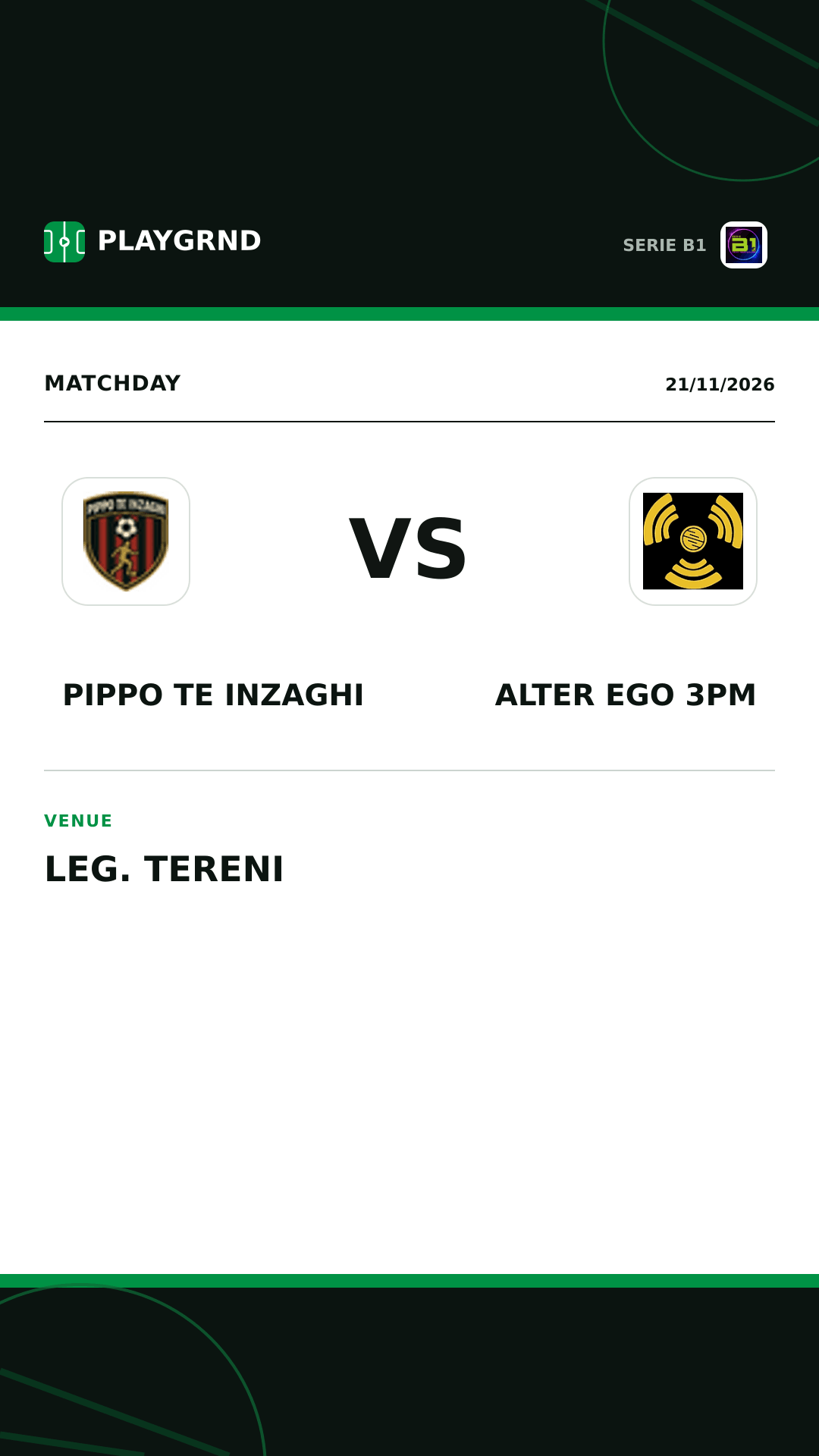 Instagram artwork: Pippo TE Inzaghi vs Alter Ego 3PM