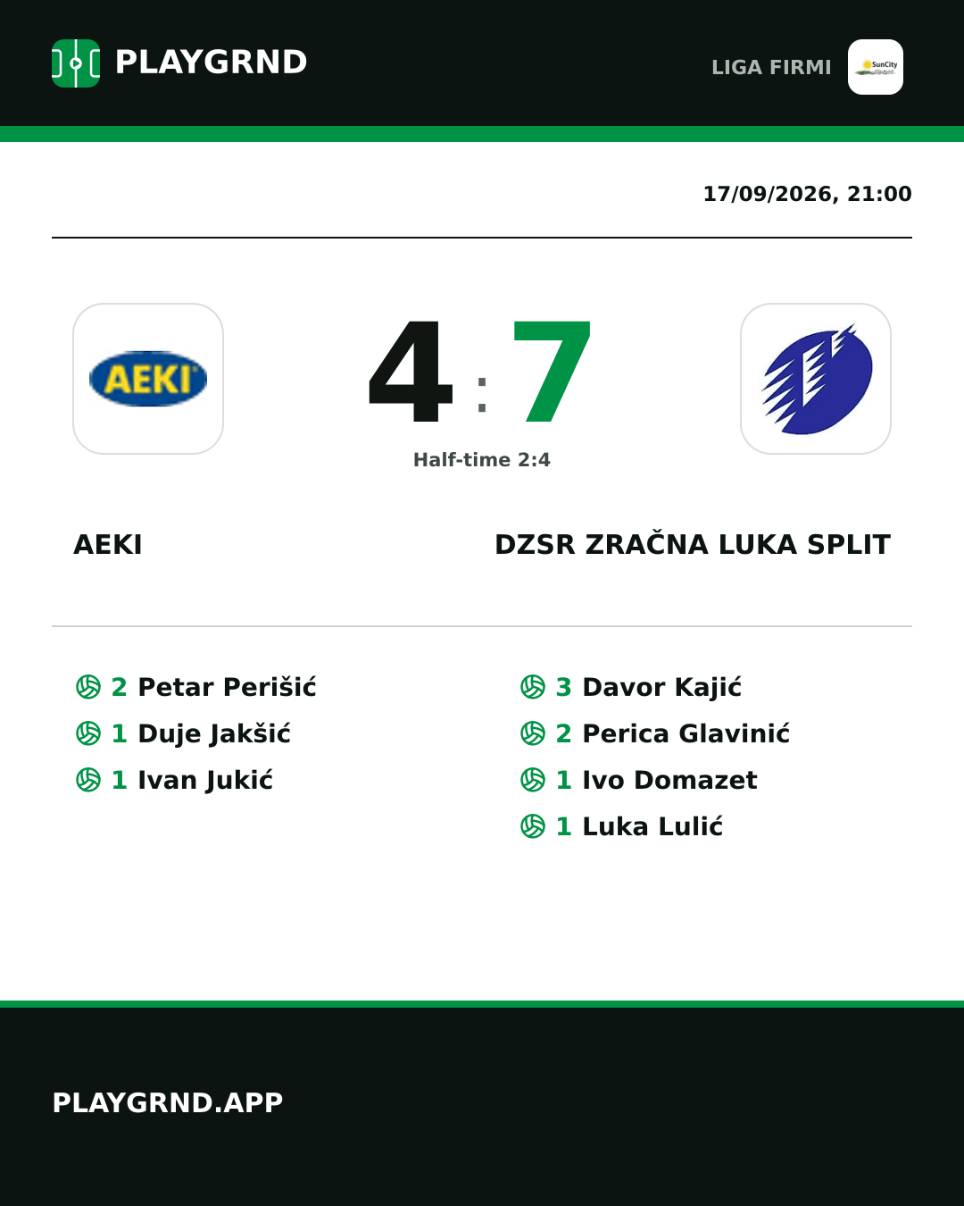 Instagram artwork: AEKI 4:7 DZSR Zračna Luka Split