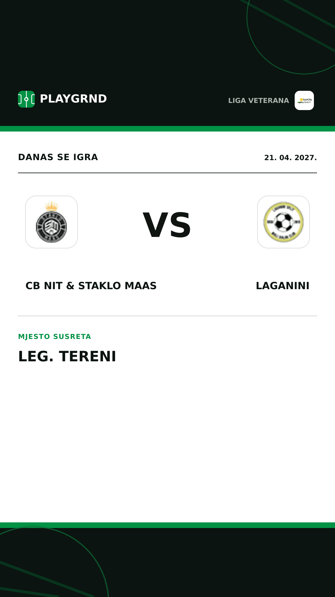 Instagram slika: CB Nit & Staklo Maas vs Laganini