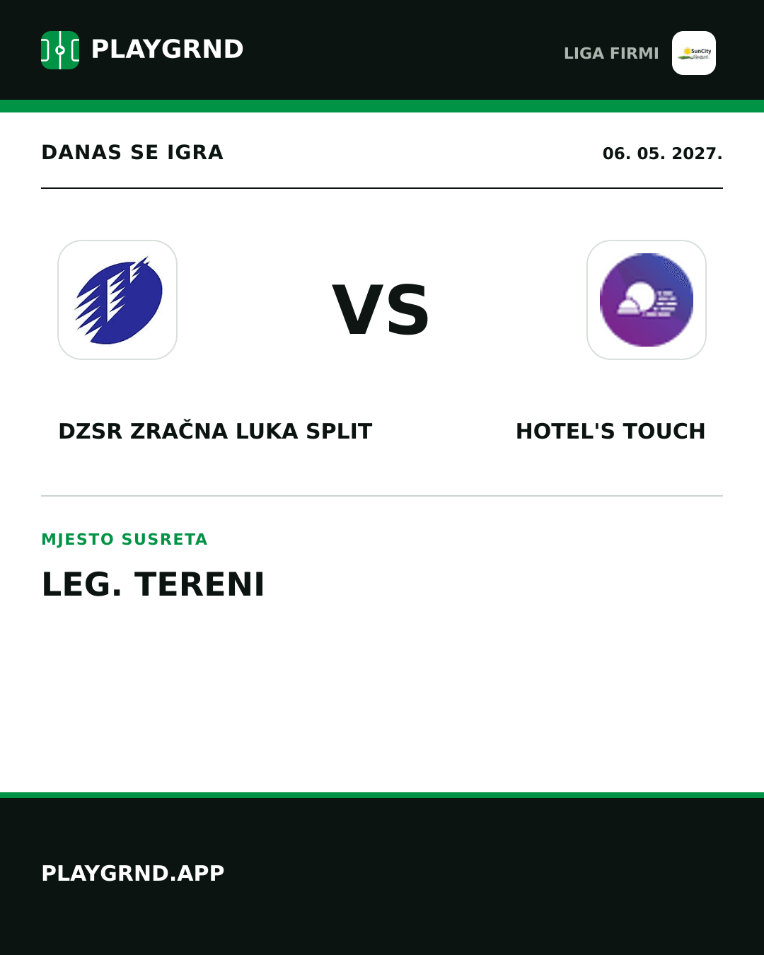 Instagram slika: DZSR Zračna Luka Split vs Hotel's Touch