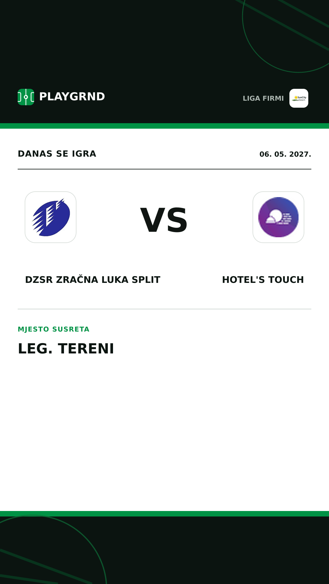 Instagram slika: DZSR Zračna Luka Split vs Hotel's Touch