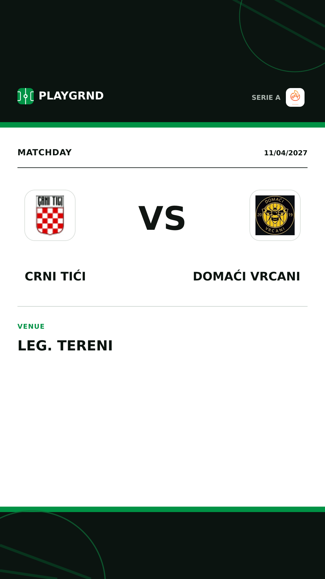 Instagram artwork: Crni Tići vs Domaći Vrcani