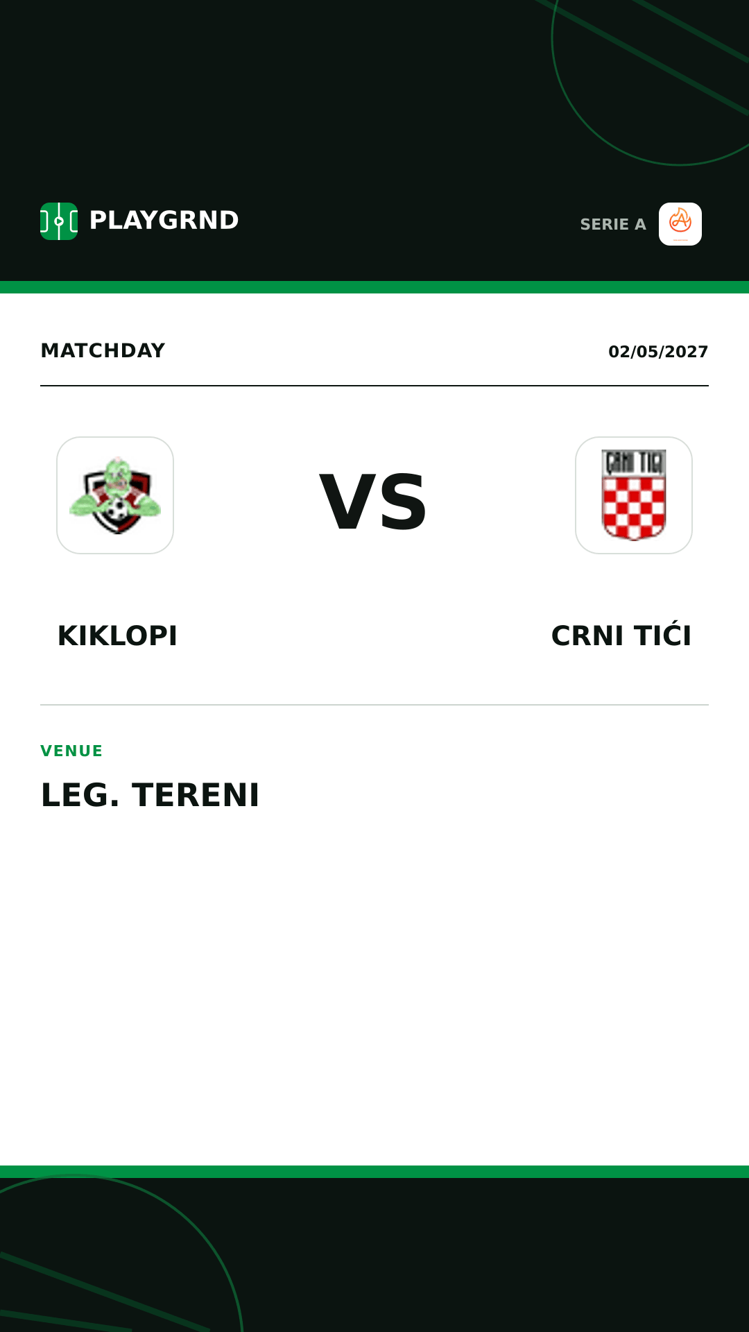 Instagram artwork: Kiklopi vs Crni Tići