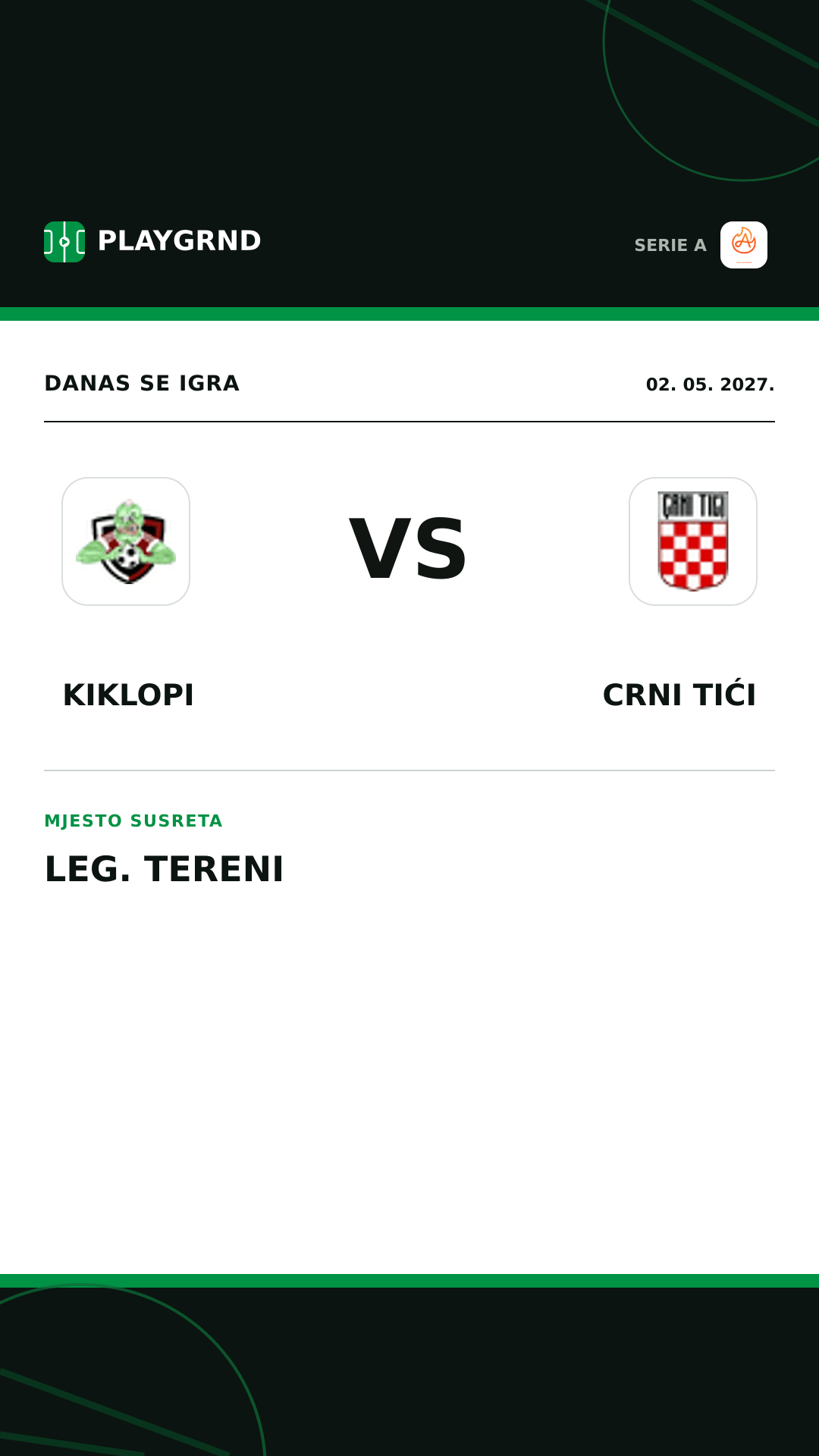Instagram slika: Kiklopi vs Crni Tići